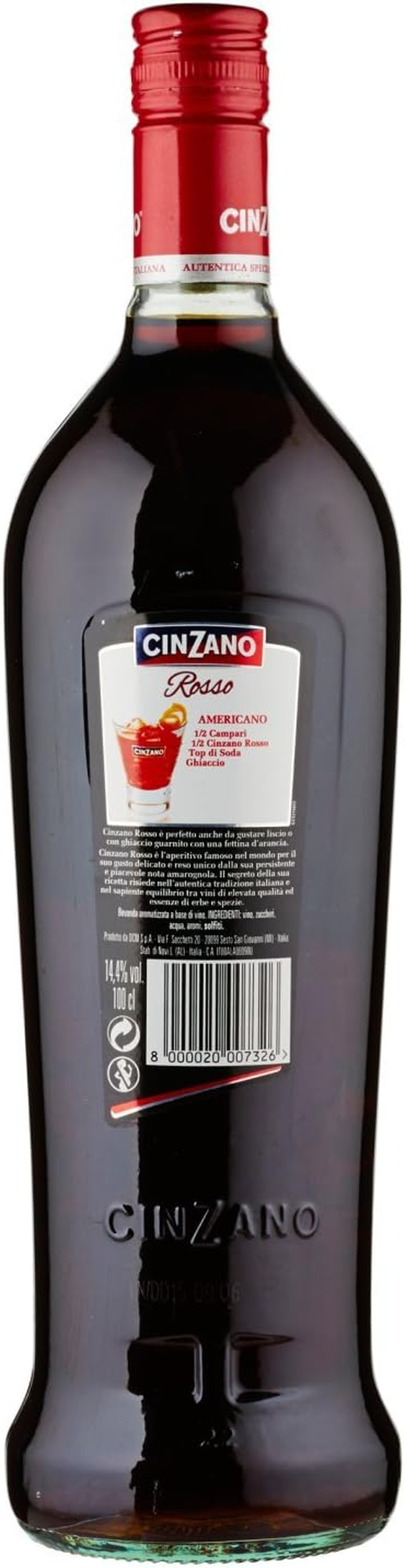 Cinzano Vermouth Rose Wine 1000 Ml image number 3