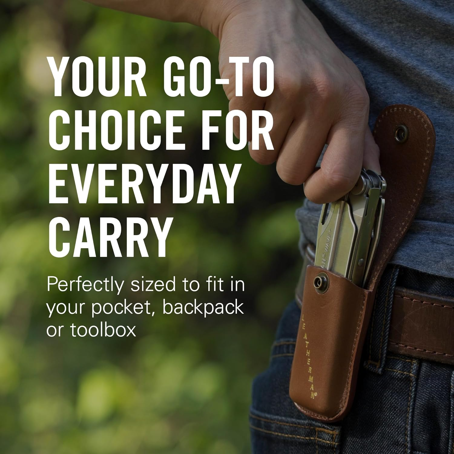 LEATHERMAN, Wave plus Multitool with Premium Replaceable Wire Cutters, Spring-Action Scissors and Nylon Sheath, Black image number 5