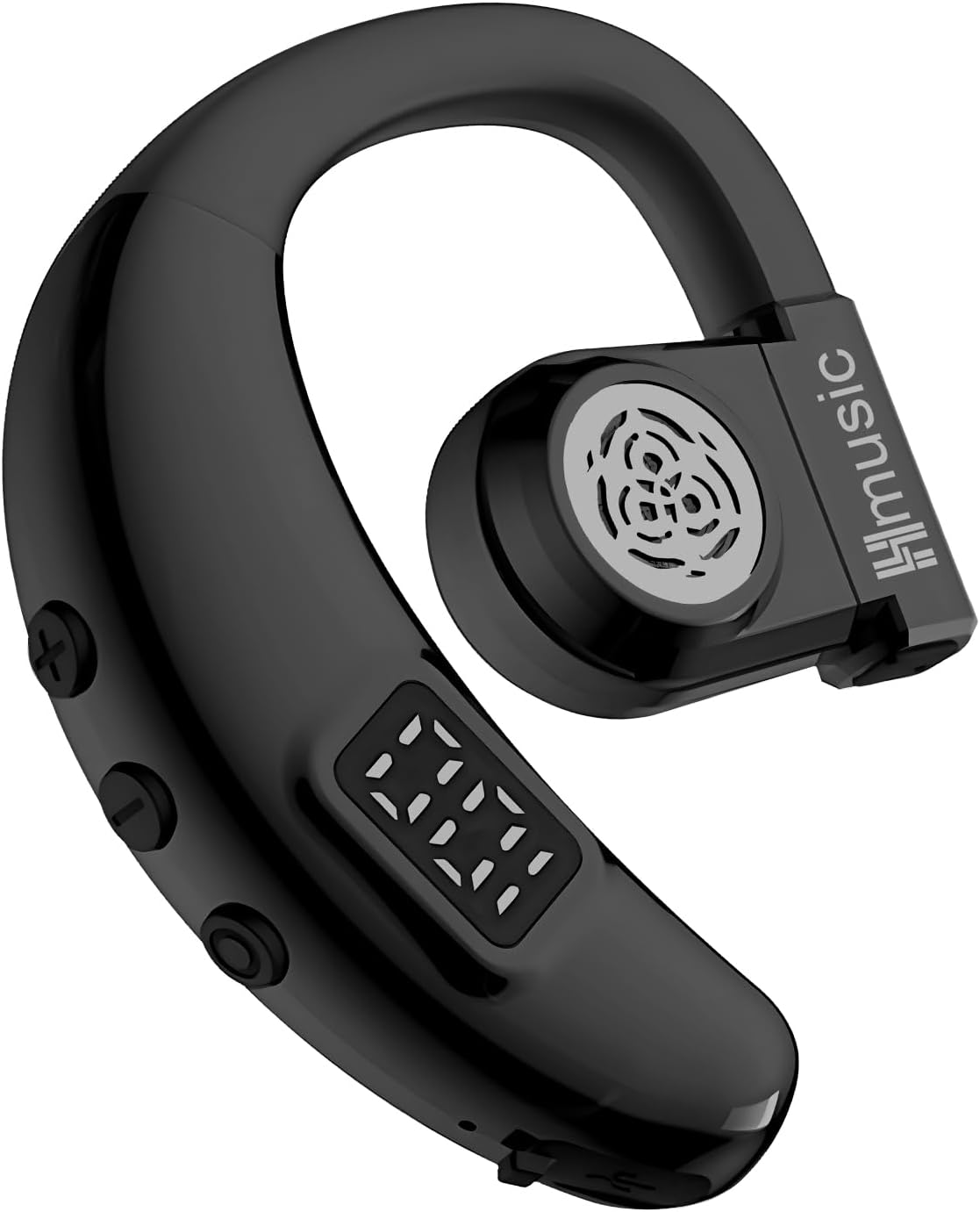 Hmusic I6 Bluetooth Earpiece, V5.4 Bluetooth Wireless Earphones with ENC Mic, 20H Playtime, Open Ear IPX5 Waterproof Headphones, 180&deg; Rotatable Mono Single Ear Headset for Business/Work/Drive, Black image number 6