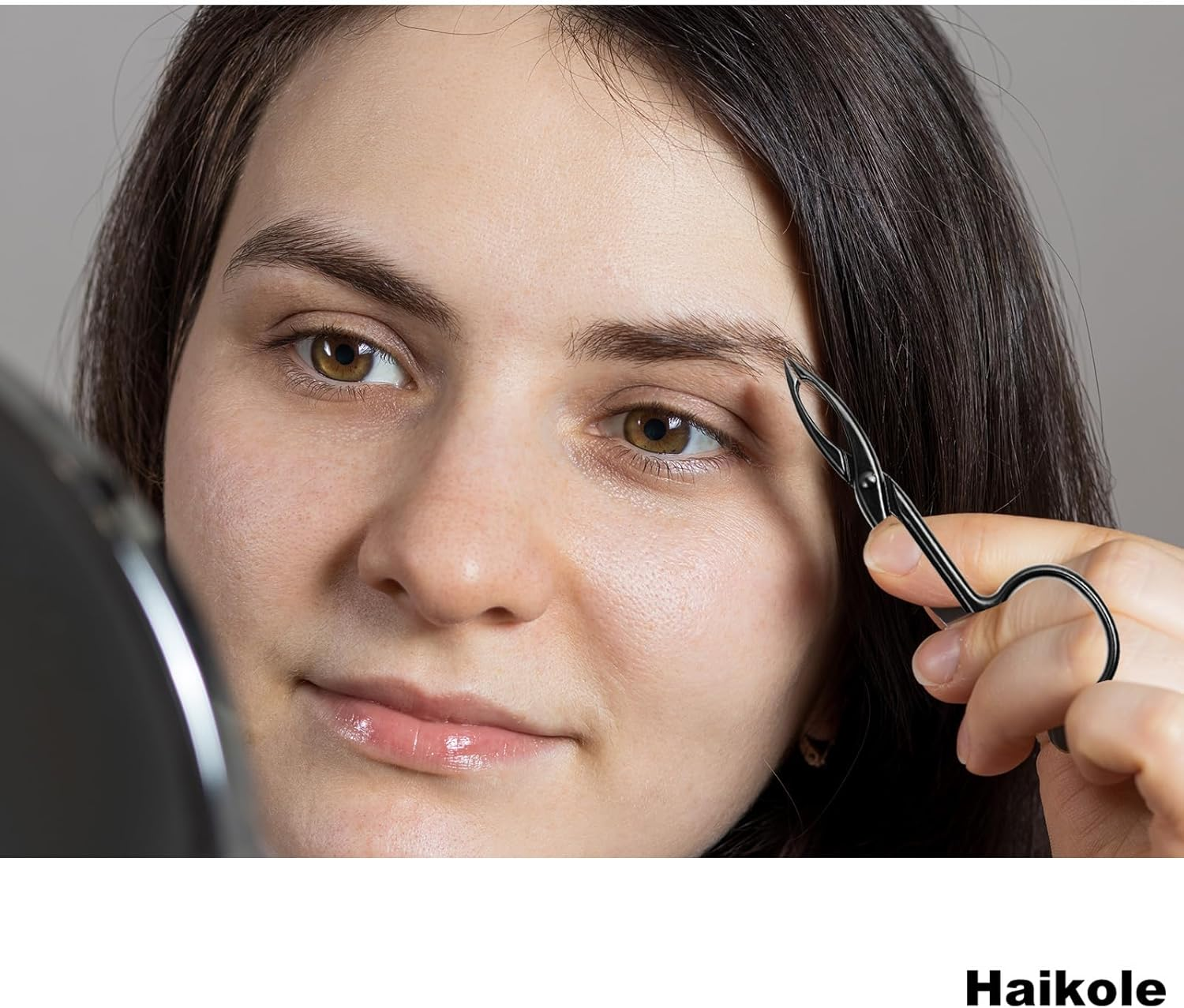 Haikole Tweezers for Women Facial Hair 3 Pieces Eyebrow Tweezers,Scissor Tweezers for Remover Facial Hair Eyebrows Care Wig Plucking,Scissor Handle Tweezers Scissors (A-3 Colors 3PCS) image number 5