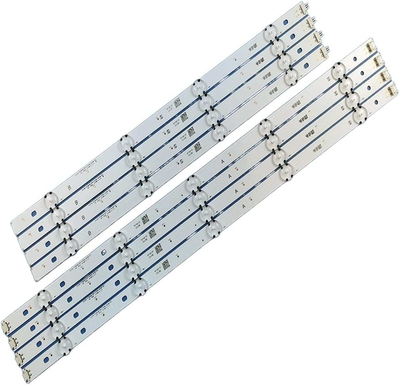 8Pcs/Set LED Strip Fit for LG 49 TV 49UF6400 49UF6407 49LF510V 49UF640V NC490DUE-SADP2 LGE-WICOP-49INCH-UHD-FHD-REV05 GAN01-1255A-P1 image number 1