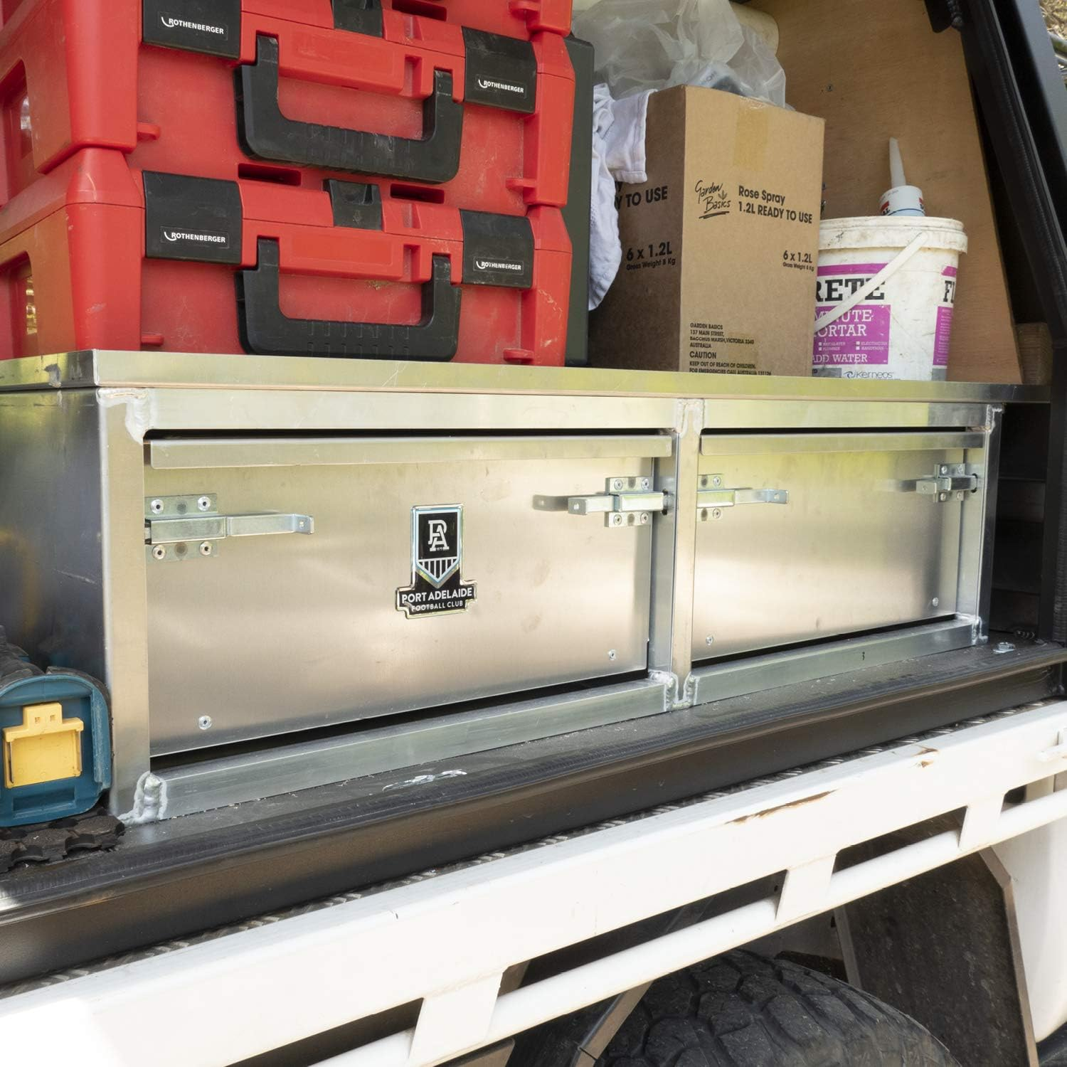 Fan Emblems Port Adelaide Car Decal &bull; Clear Resin Coated Auto Sticker for Cars, Laptops, Most Smooth Surfaces &bull; 84 X 76 X 2Mm &bull; Officially Licensed AFL Accessories, Gifts, Merchandise image number 3