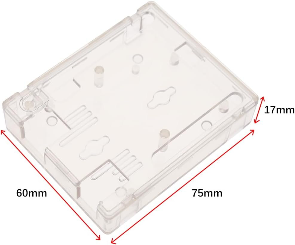 LT Easiyl 2PCS Protective Case Clear Acrylic Housing Case Transparent Computer Box with Pin Leakage Compatible with UNO R3 R4 Board image number 4