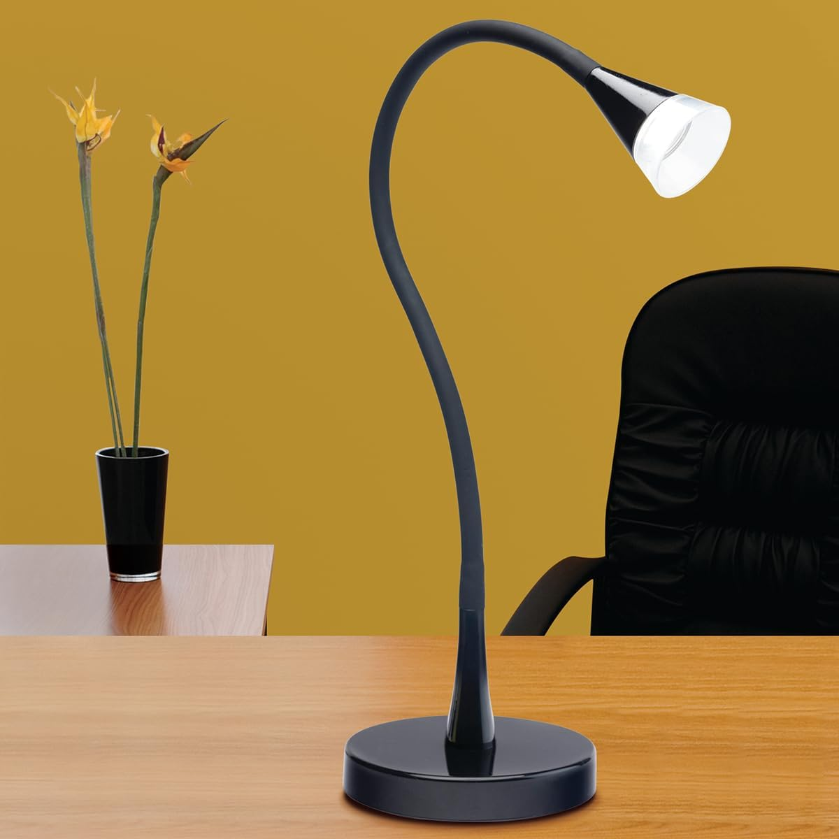 Brilliant Vega 3W 210 Lumens LED Desk Lamp, Black