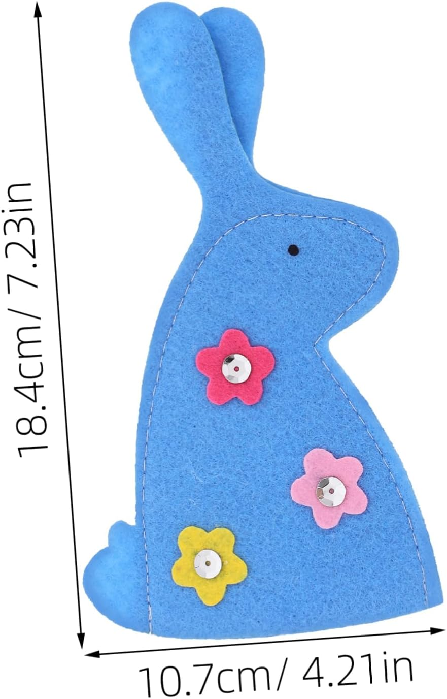 UTHCLO Cute Easter Sleeves Nonwoven Fabric Easter Covers Shape Holders Festive Decor for Easter