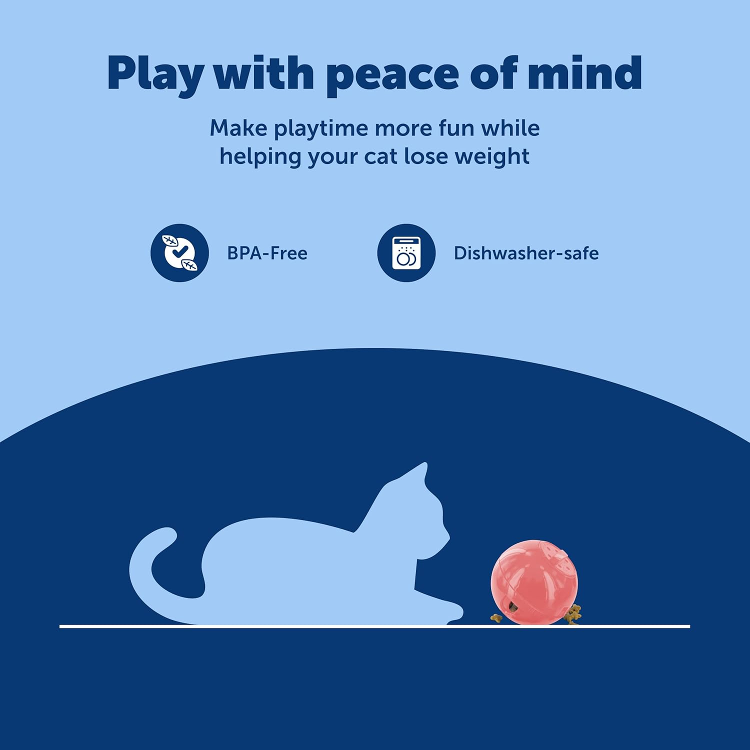 Petsafe Slimcat Meal-Dispensing Cat Toy, Great for Food or Treats, All Breed Sizes Pink - Green image number 3