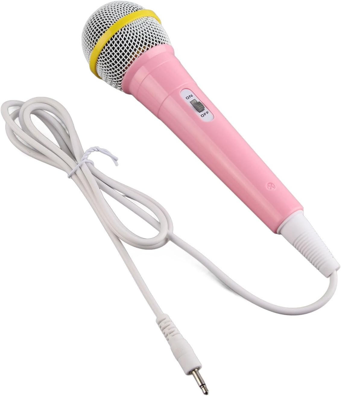 Handheld Kids Toy Microphone - Wired with 3.5Mm Plug, Low Distortion Singing Mic for Children, Music Play and Family Party Fun (Rose) image number 1