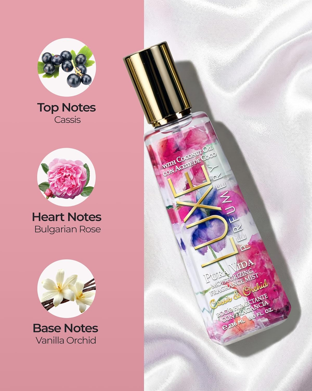 Belcam Bath Therapy Pura Vida Moisturizing Mist Eau De Parfum Spray, 7.98 Fluid Ounce image number 3