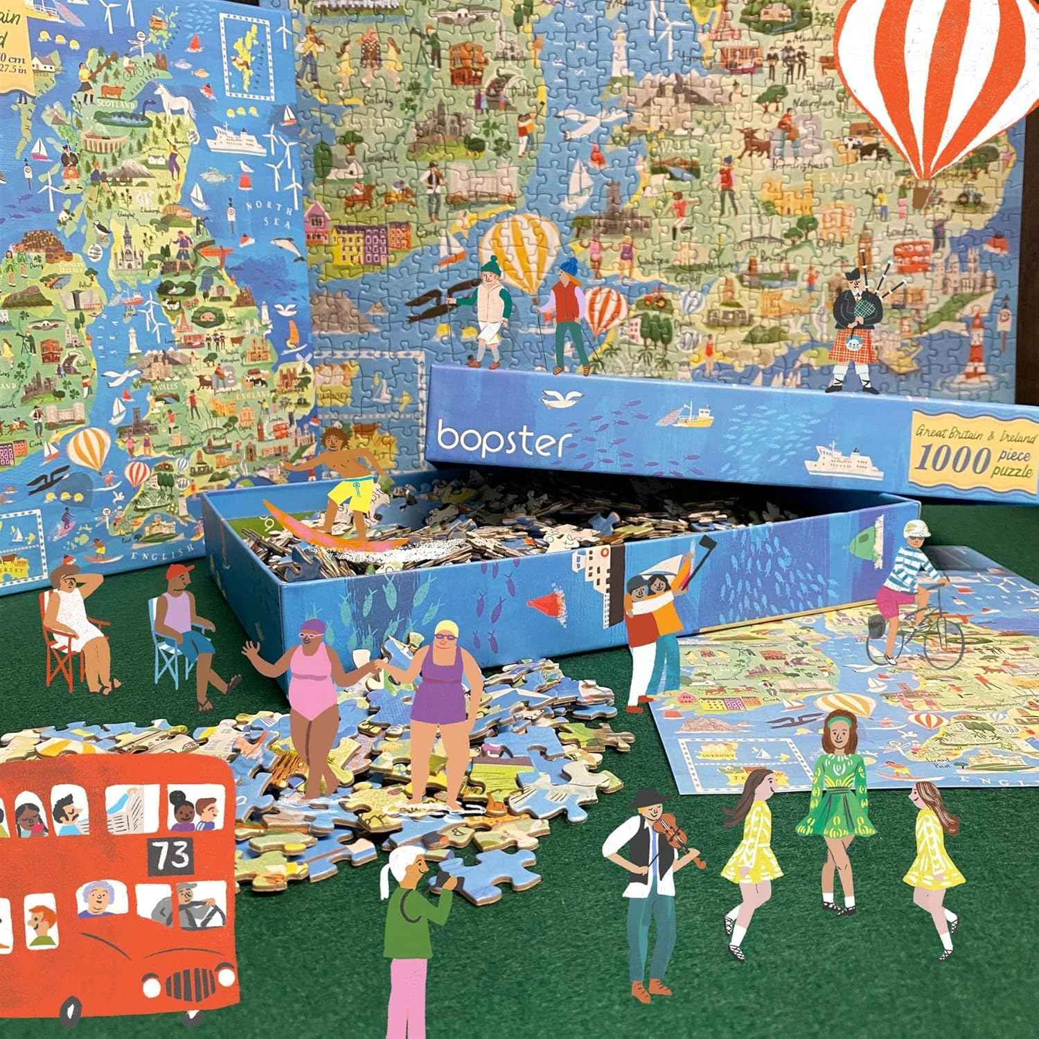BOPSTER Great Britain Ireland Jigsaw PUZ image number 5