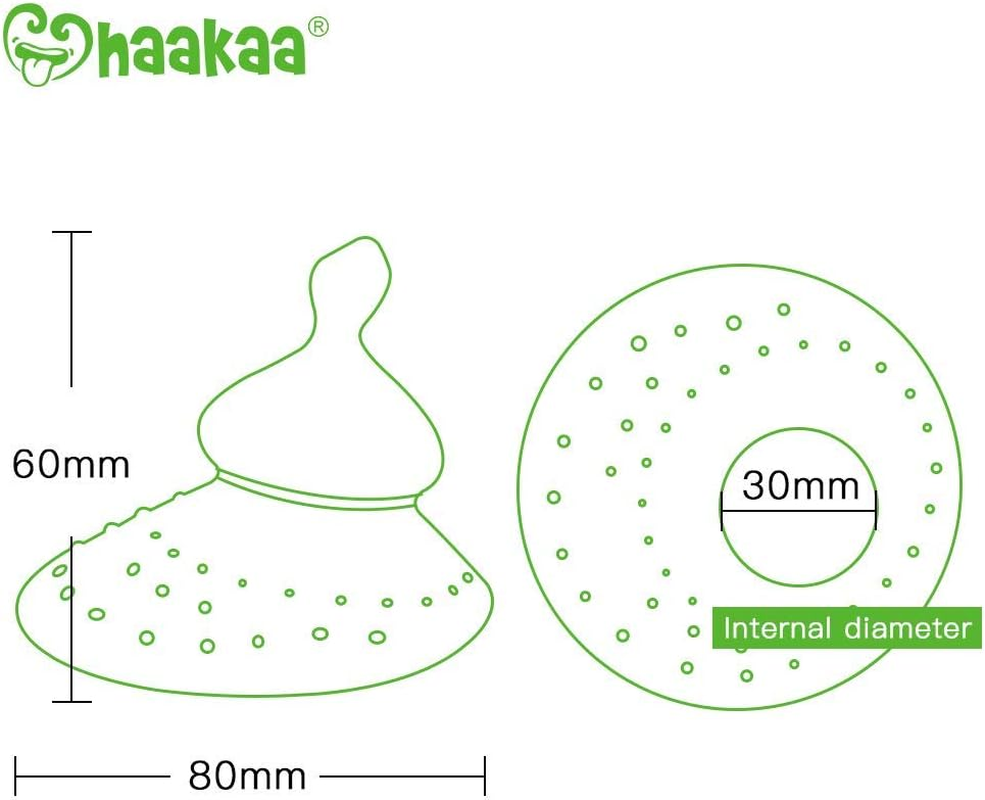 Haakaa Nipple Shield for Breastfeeding with Latch Difficulties Cracked Flat or Inverted Nipples BPA Free, Silicone Breast Shield 28Mm, 1Pc (Round Shape) image number 2
