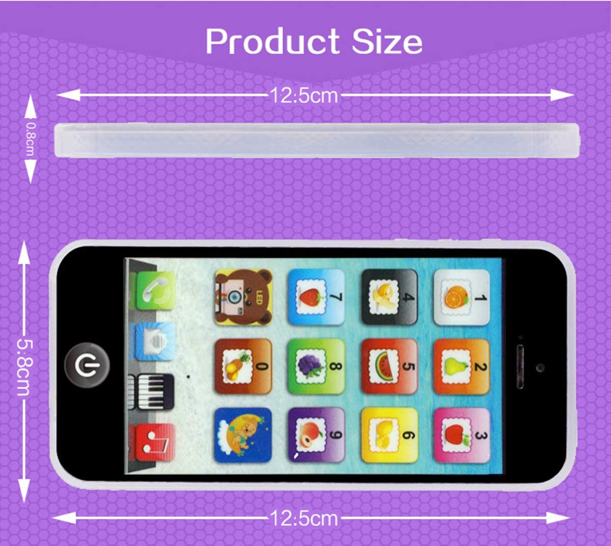 IQ Toys Yphone Toy Play Cell Phone USB Recharable