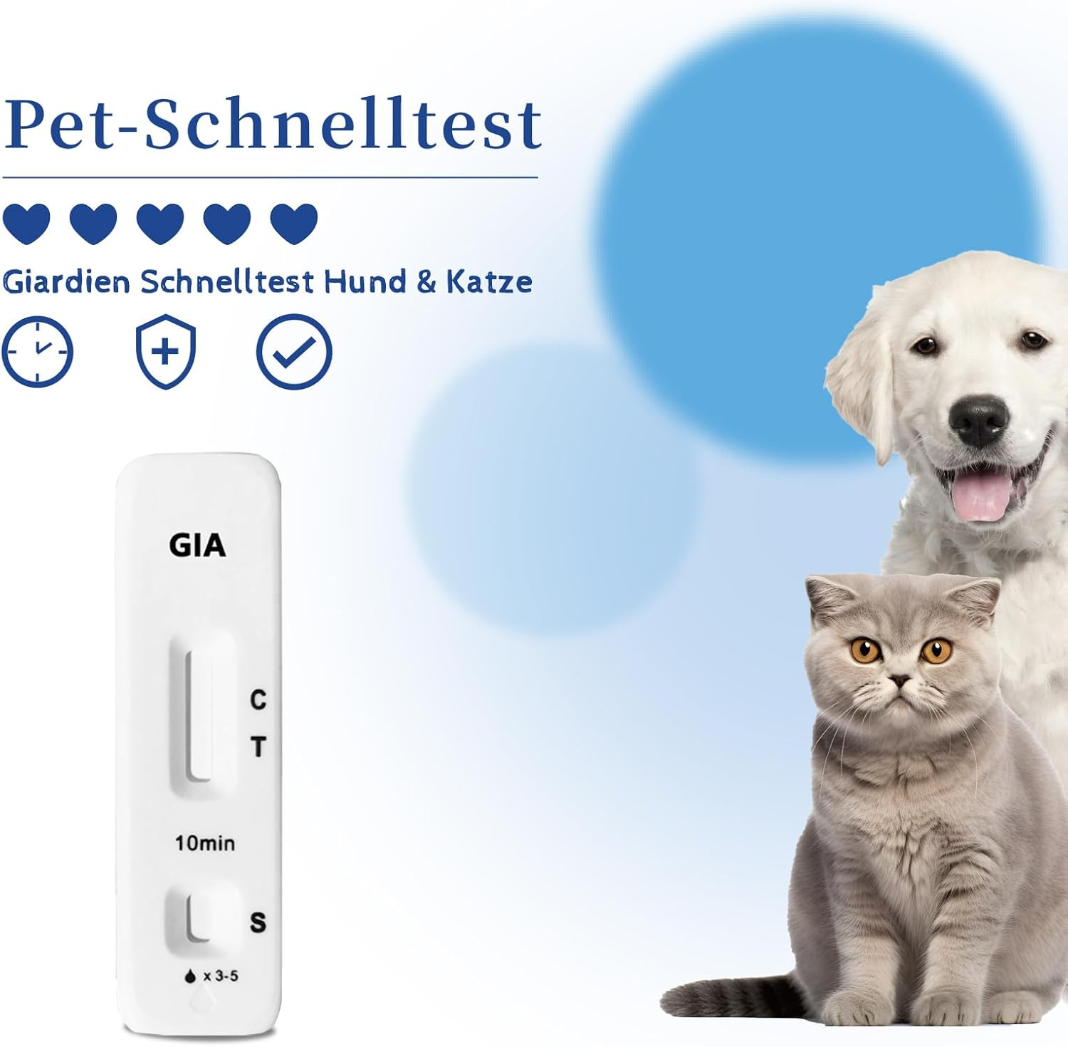 BELABB&reg; Giardien Test Dog & Cat Test Kits for Aquariums - Easy to Use, Quick Results, 6 Pieces image number 6