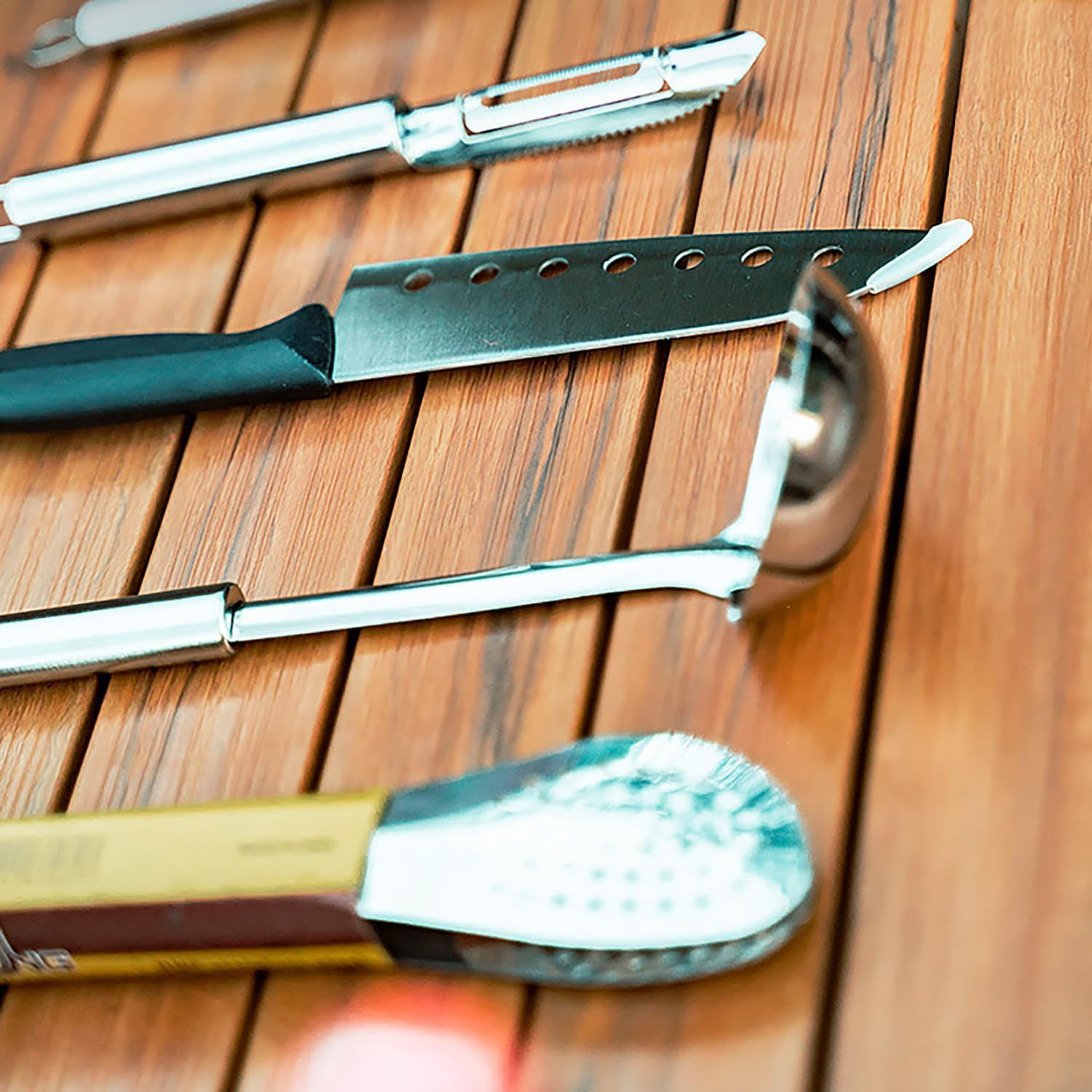 QYINXIU 8 Piece Camping Kitchen, Camping Kitchen Utensil Set, Portable Camp Kitchen Utensil Organizer Set, RV Cookware Kit, Travel Grill Set, Portable Camp Kitchen Utensil Set image number 1