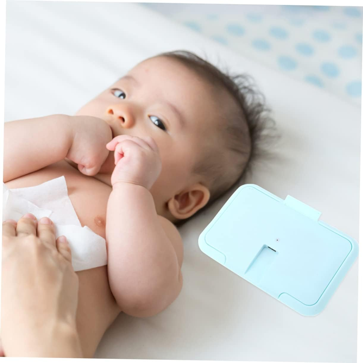 KOMBIUDA 2Pcs Wet Wipes Warmer Portable Nappy Wipe Heater Travel Home Use Constant Temperature Warmer for Diaper Changing