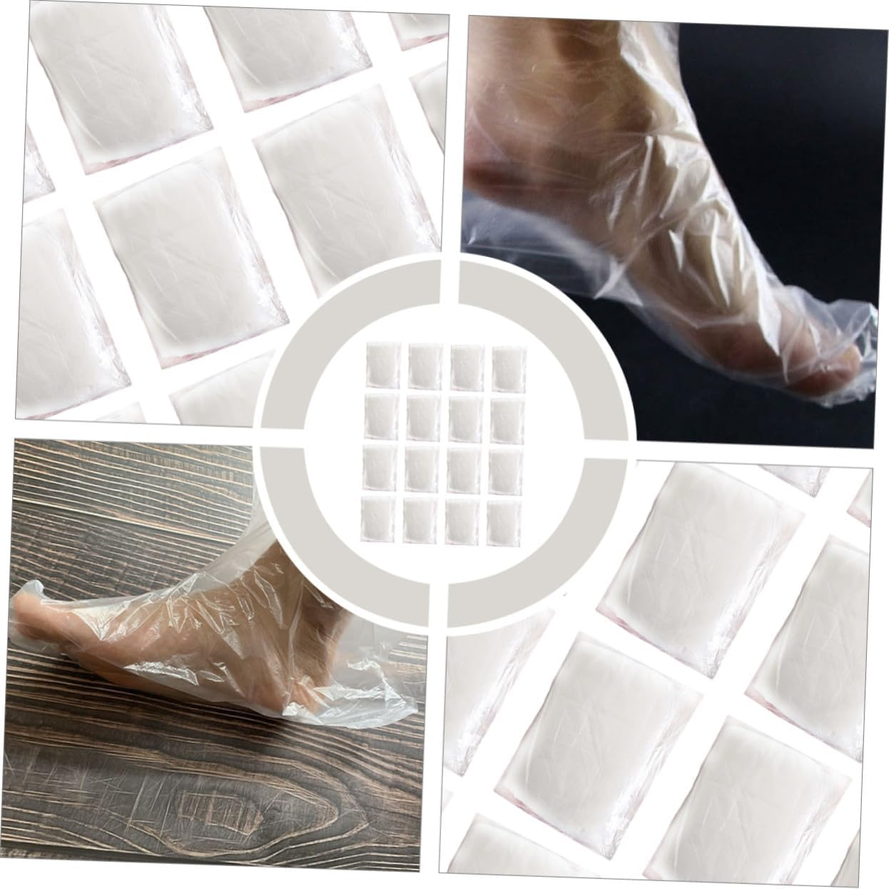 FONDOTIN Disposable Waterproof Foot Protector Bags 100Pcs Breathable Long Leg Covers for Foot Therapy and Pedicure Suitable for Spa and Home Use image number 3