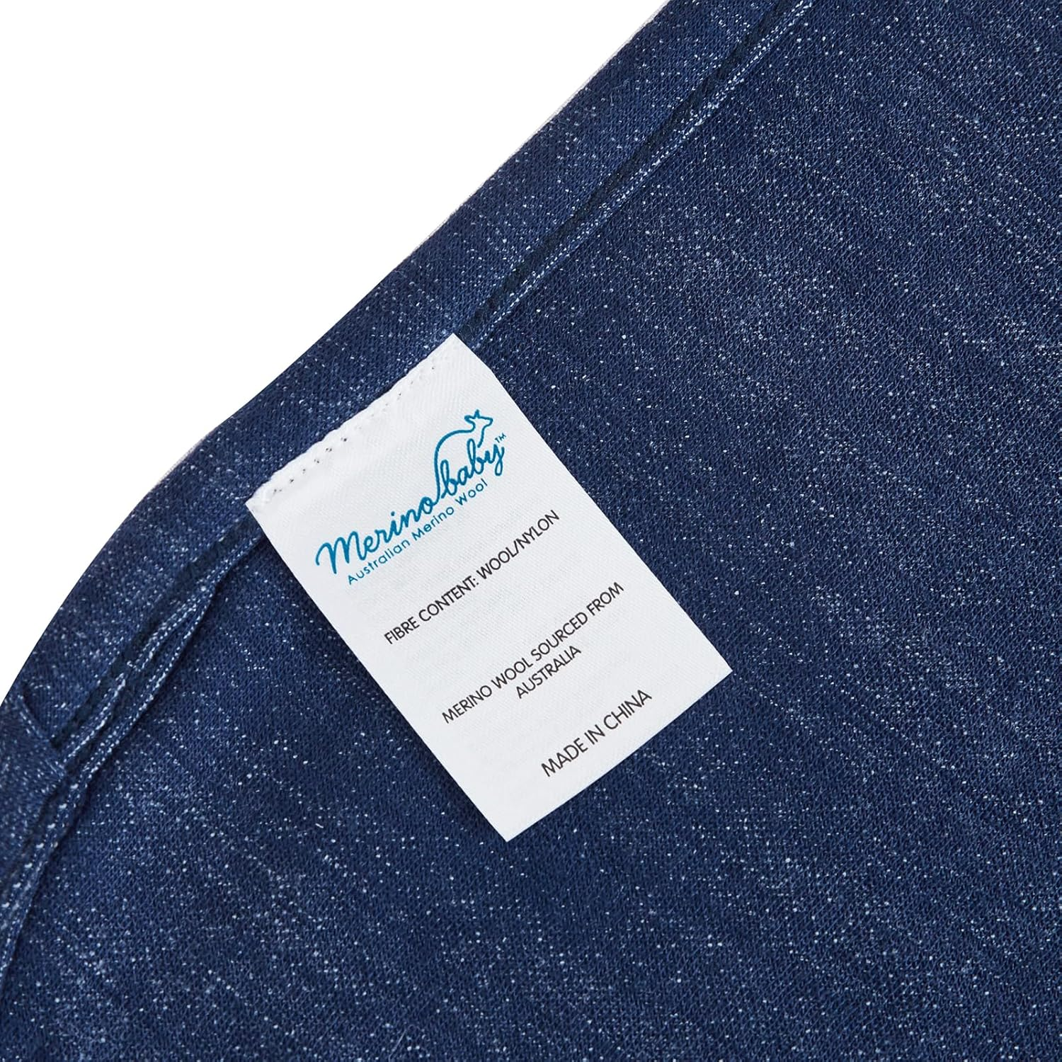 Australian Wool Blanket, Navy Marle image number 1