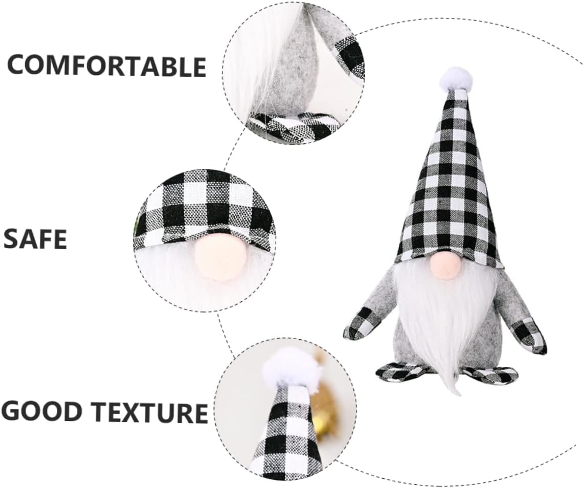 Santa Hat Doll Christmas Decor Gnome Doll Xmas Tree Ornament Craft Adorn image number 3