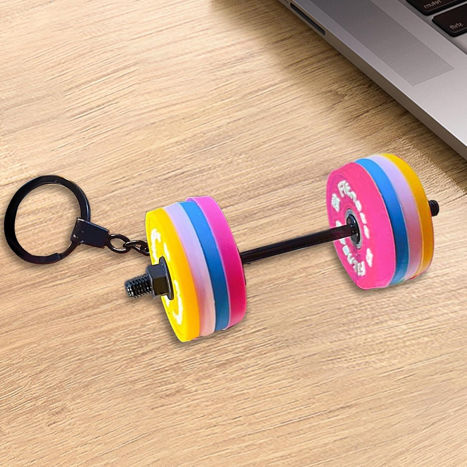 Walopola Mini Dumbbell Keychain - Detachable Dumbbell Charm - Decorative Bag Charm,For Women, Bag Backpack Purse Wallet, Motivation Decoration - A image number 7