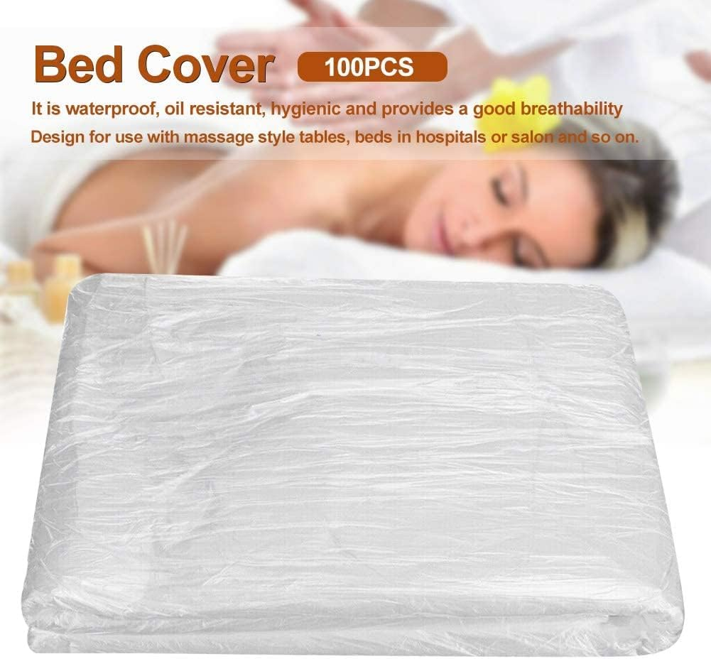 90X180Cm Disposable Massage Bed Cover, 100Pcs Disposable Use Bed Cover, Massage Table Sheet, Spa Bed Sheets, Salon Waxing Bed Film, Sofa Furniture Protector Plastic Cover Couch Shelter image number 6