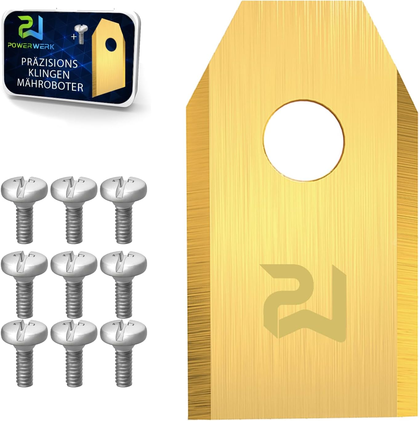 30 X Titanium Blades Longlife Suitable for All Husqvarna&reg; Automower&reg; / Gardena&reg; Robotic Lawnmower/Suitable for 105, 310, 315, 320, 420, 430X, R40I - (0.75 Mm) image number 1