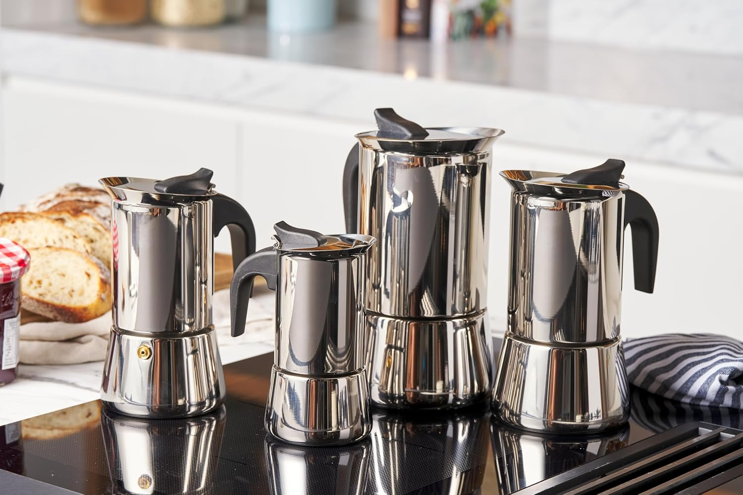 Avanti INOX Espresso Stainless Steel Stovetop Coffee Maker, 300 Ml / 6 Cup image number 6