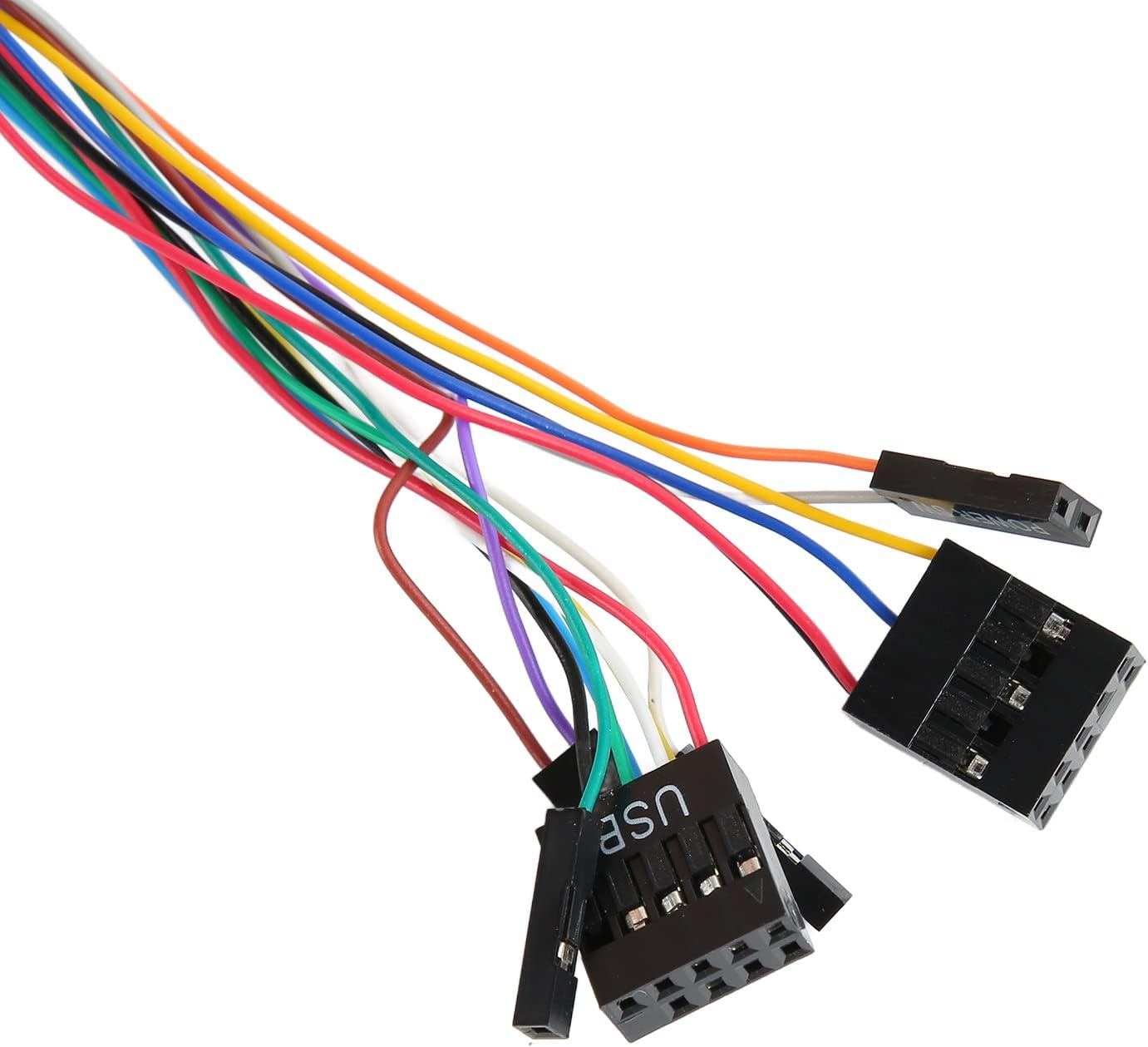 Desktop Computer Power Switch, PC Power Button External PC on off Power Button, PC Power Switch for Internet Cafe (2Usb+Audio) image number 5