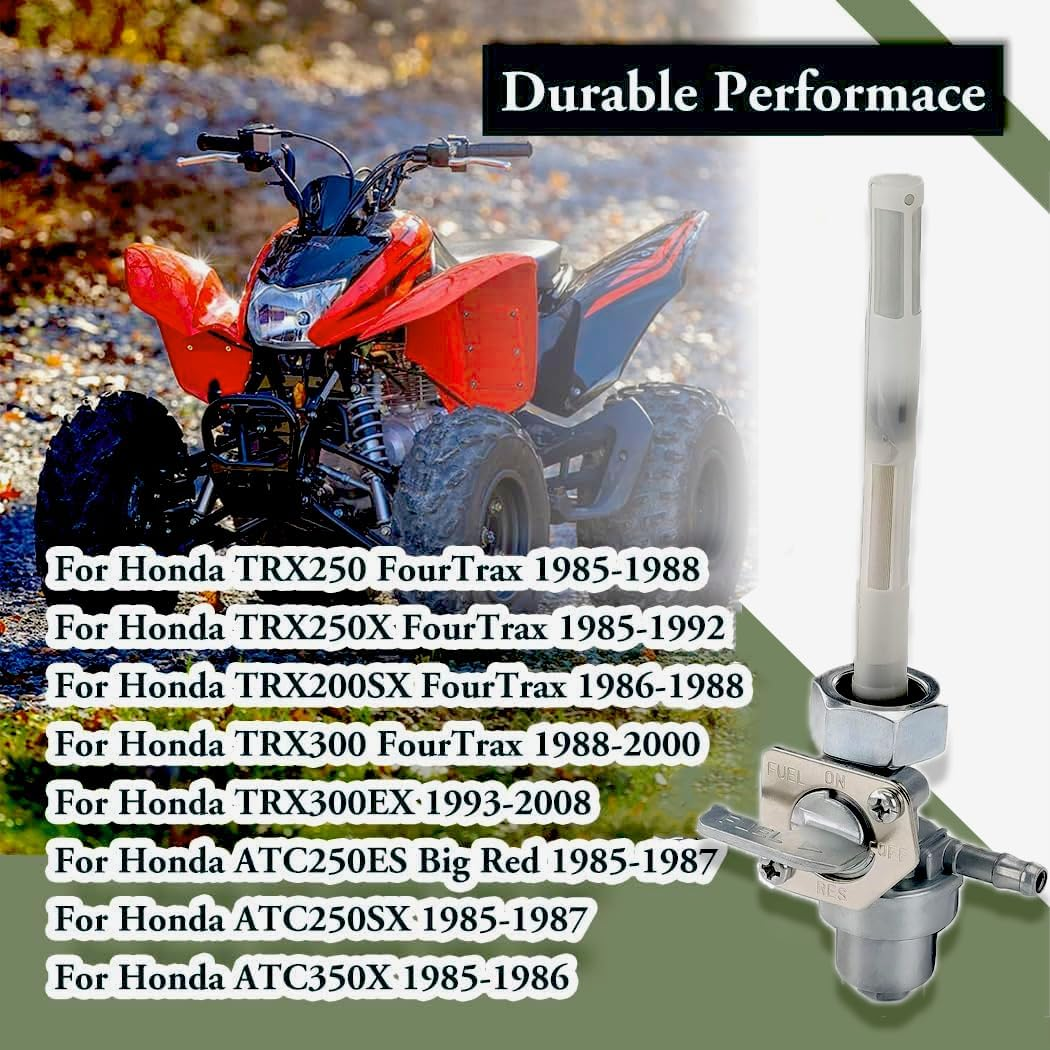 Fuel Tank Switch Valve Petcock Honda TRX 300 TRX300 TRX300FW Fourtrax 1988-2000 image number 4