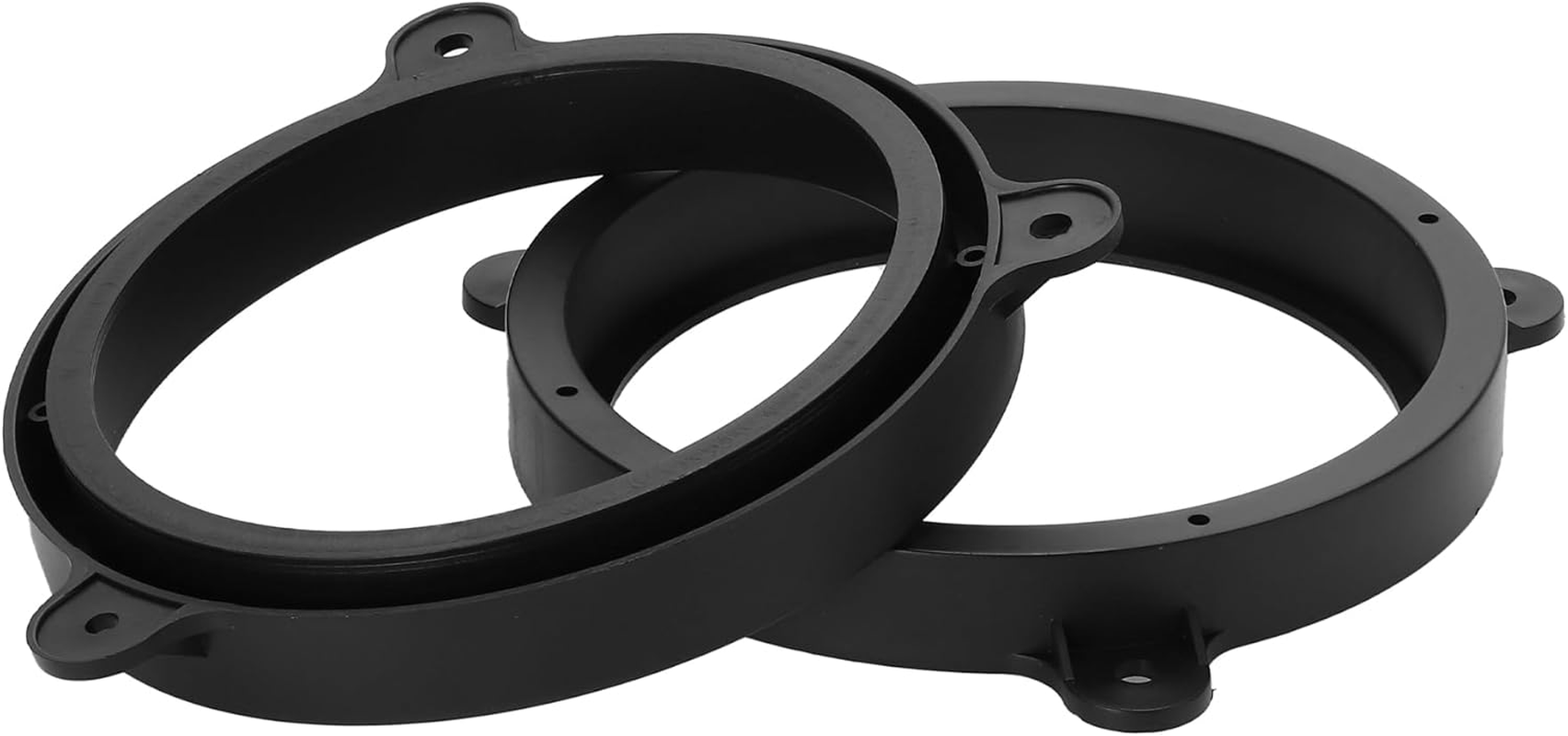 X AUTOHAUX 2 Pcs Speaker Spacer Ring Tweeter Speaker Spacer Adapter for Subaru Forester 2008-2018 Waterproof for 6.5'' ABS Black Front image number 4