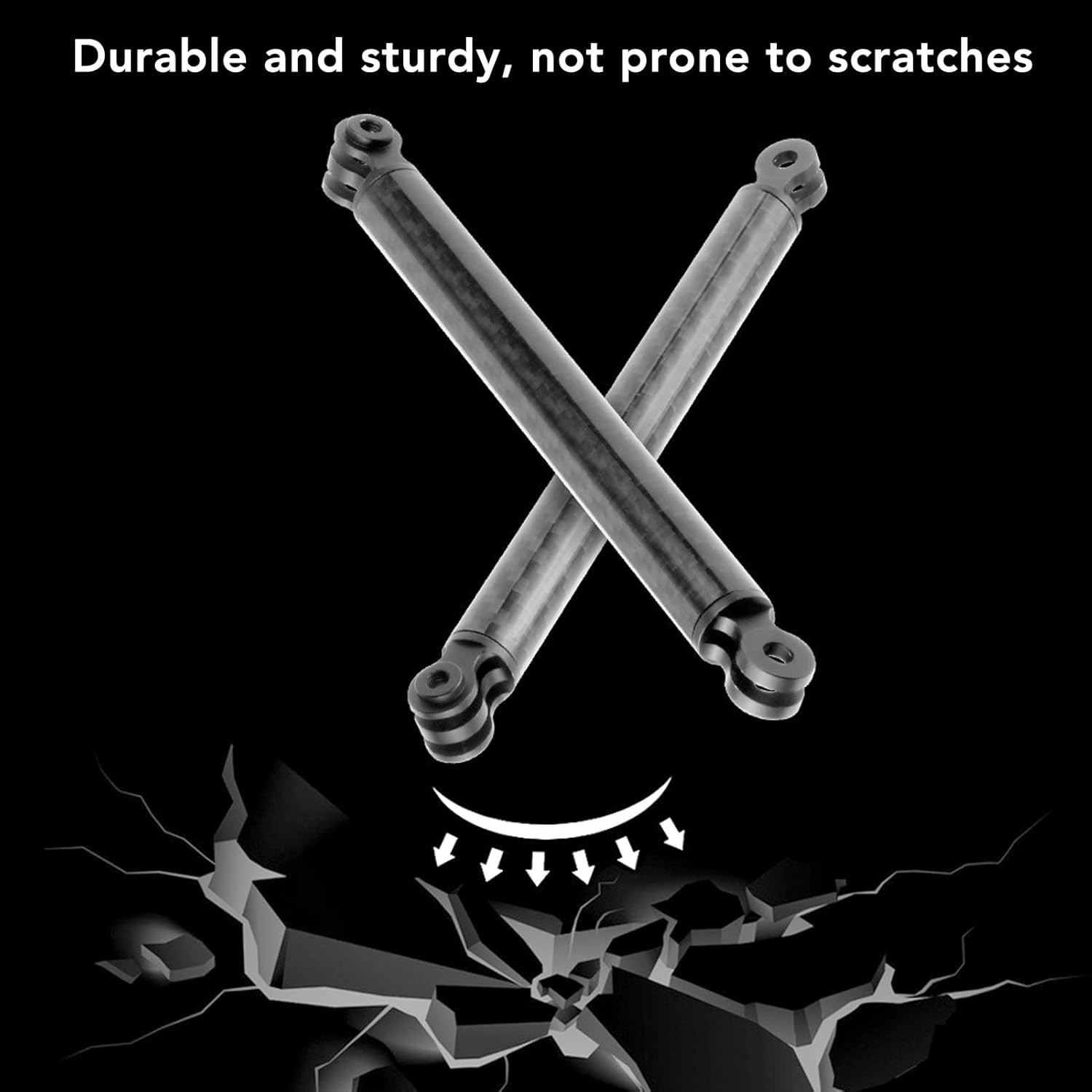 Aluminum Alloy Extension Arm, Carbon Fiber Extension Arm Mount, Action Camera Helmet Extension Stick for Insta360 X3 ONE RS GO 2 ONE X2 ONE R ONE X and More image number 2