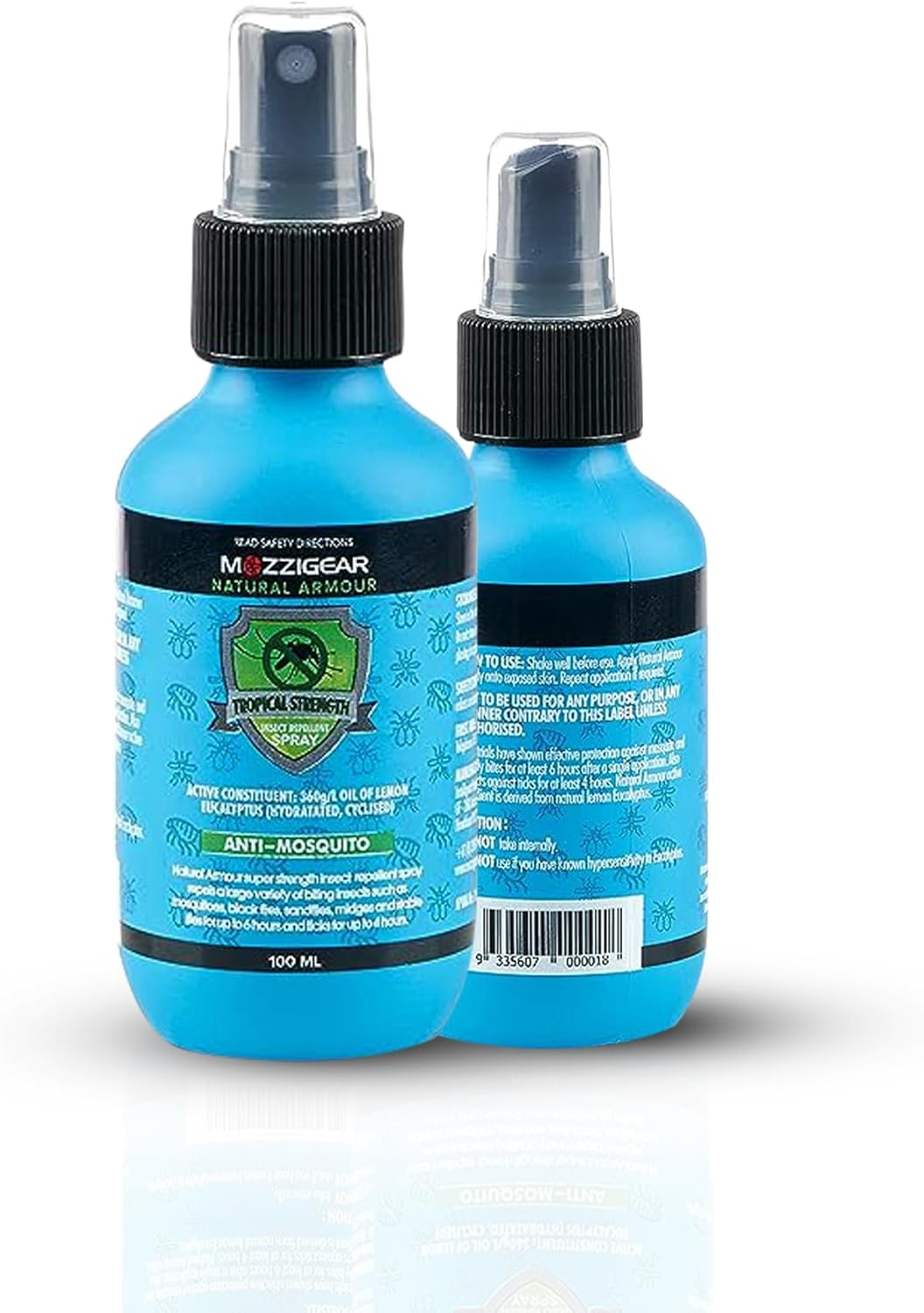 Mozzigear Natural Armour Mosquito Spray 100Ml - Long-Lasting Plant-Based Insect & Bug Spray - Suitable for Family, Kids & Babies - DEET & Chemicals Free - Made in Australia image number 2