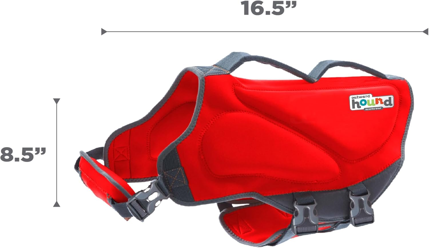 Outward Hound Dawson Swim Red Dog Life Jacket, XL image number 4