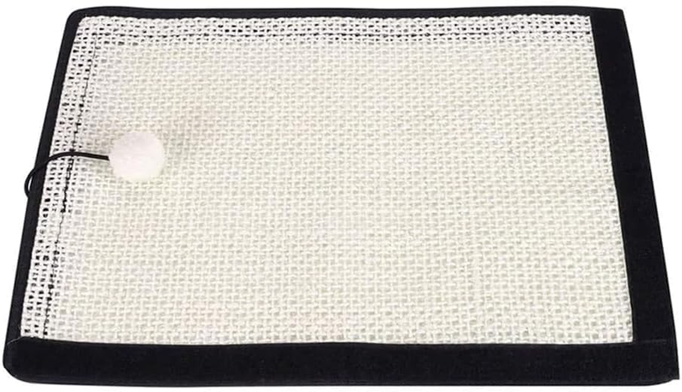 2 in 1 Use Cat Scratching Mat & Natural Sisal Fabric Sofa Shield Furniture Protector Pad, Durable & Washable Cat Scratcher Pad Cover with One Cute Ball for Sofa, Wall, Mattress image number 3