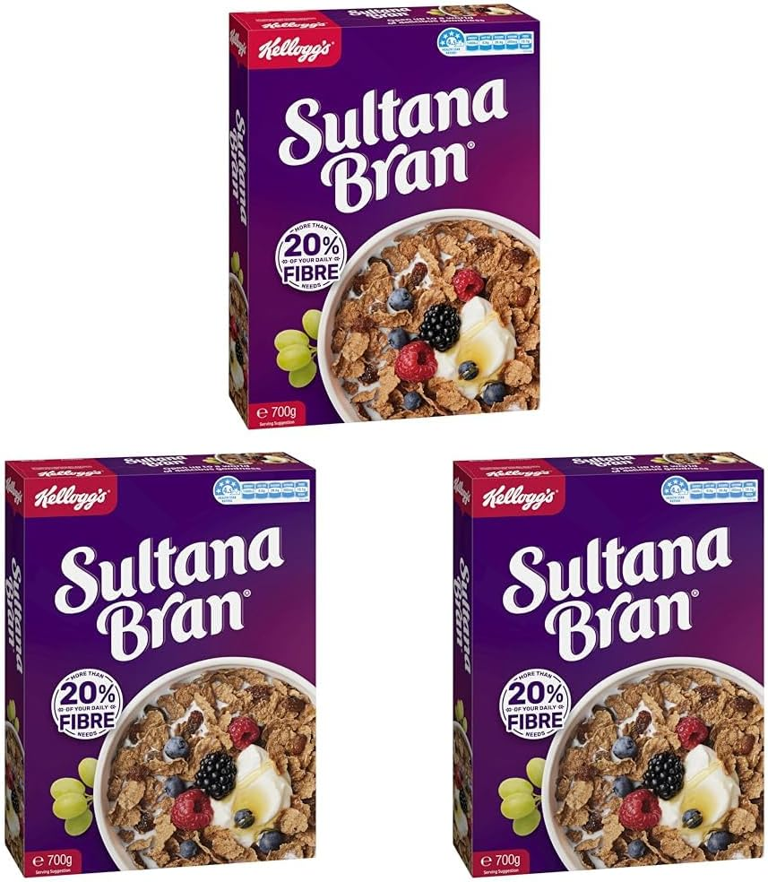 Sultana Bran Breakfast Cereal 700 G (Pack of 3)