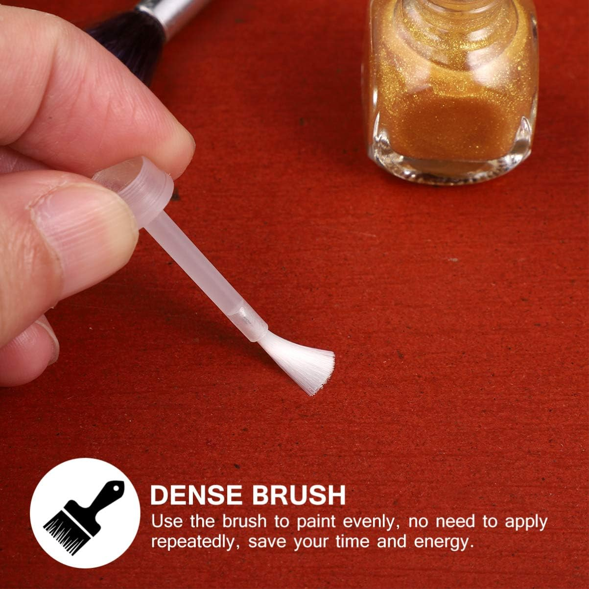 Beaupretty Nail Polish Replacement Brush 100 Pieces Dip Powder Replacement Liquid Brush Gel Liquid Brush for Salon Home image number 4