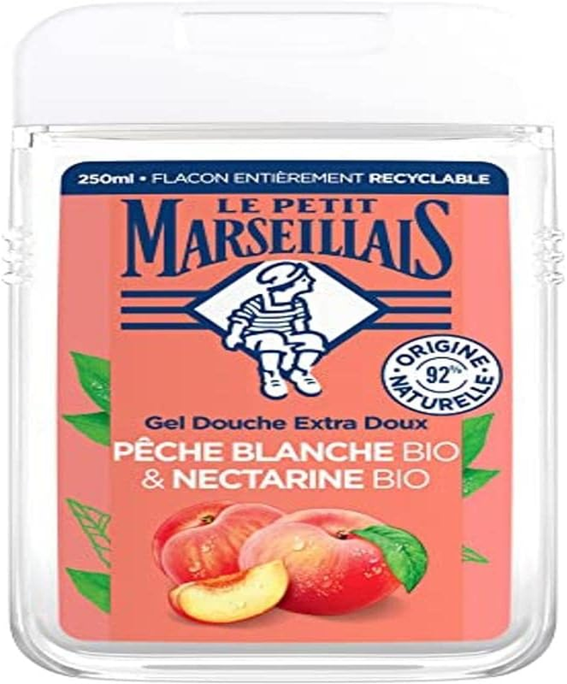 Le Petit Marseillais Peach and Nectarine Shower Gel 250Ml image number 1