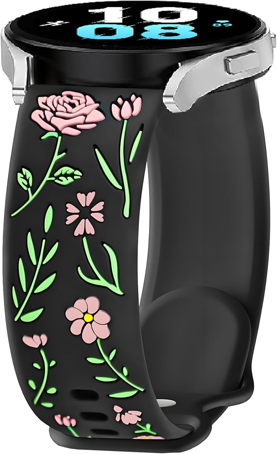 FYISWHO Rose Silicone Replacement Strap for Polar Vantage M3/M2/M/V3/V2 Shift/Grit X2 Pro/X/X Pro, 22 Mm Sports Wristbands, Watch Strap, Bracelet for OPPO Watch X/Watch 2/2R