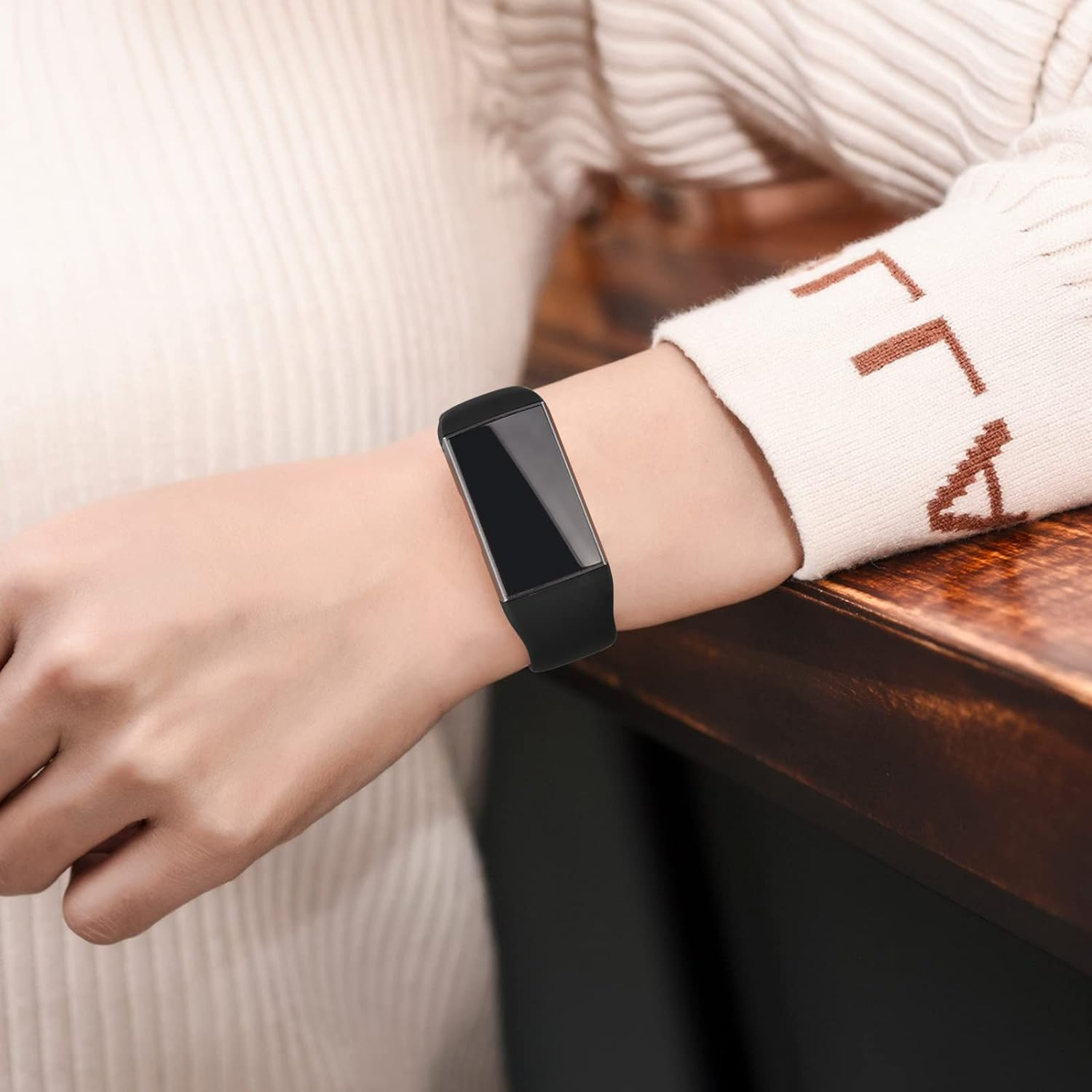 Silicone Band Compatible with Fitbit Charge 4 Bands for Women Men, Soft Classic Sport Replacement Wristbands Straps for Fitbit Charge 4 / Fitbit Charge 3 Accessories image number 1