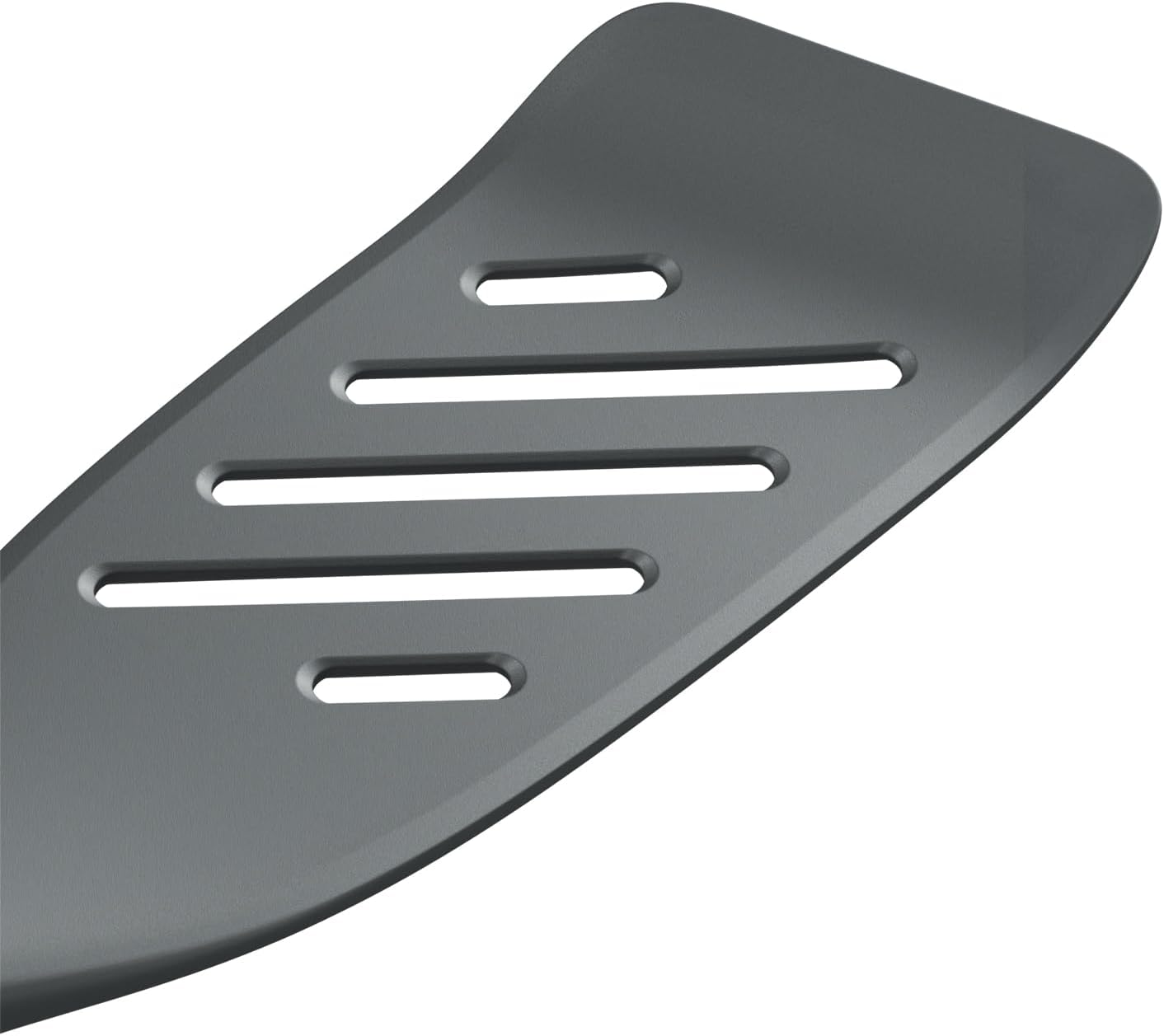 Zyliss Fish Spatula, Sustainable Wheatstraw/Silicone, Fish Turner, Slotted Head, Dishwasher Safe, Non Stick and Heat Resistant Cooking Utensils, Beluga Grey, 32.5Cm X 7Cm