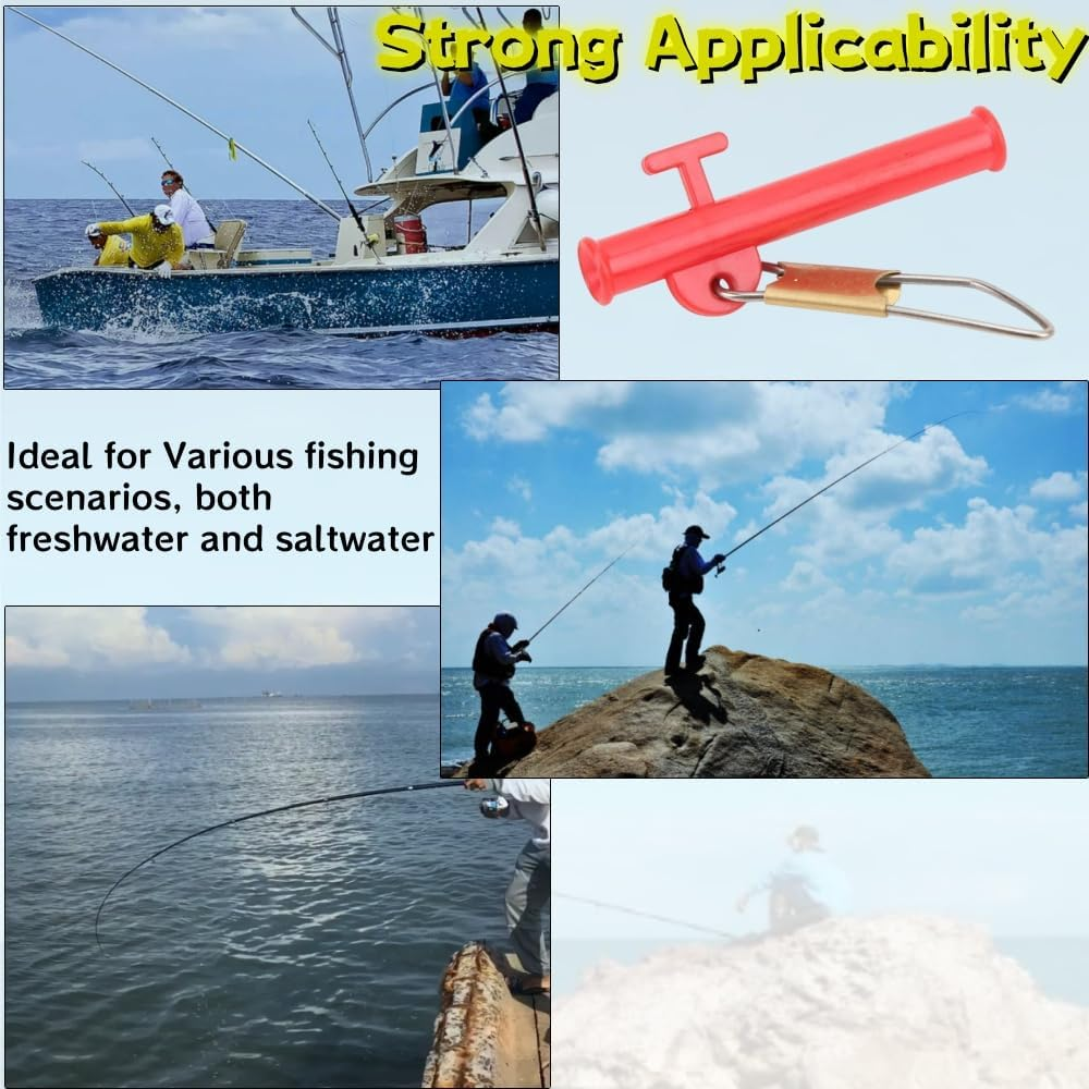 50 Pcs 1-1/2 Fishing Line Sinker Slides with Metal Snaps ABS Fishing Weight Sinkers Slider Clip,Outdoor Catfishing Tackle Equipment for Pier Fishing Boat Beach,Fishing Accessories image number 5