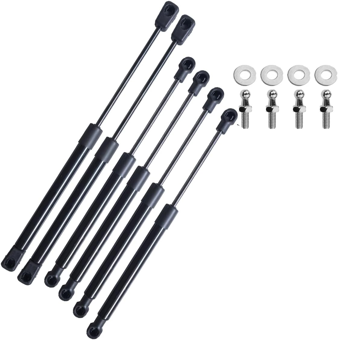 AONNOUS 6 Gas Struts for ARB Canopy Window-Only Work When All OE Match-4X Side 007115 6603030+2X Rear 1921VR 6603025 image number 3