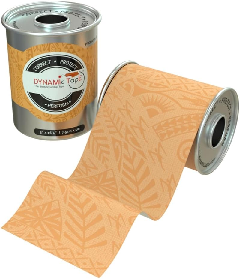 Dynamic Tape | Biomechanical Adhesive Tape | for Sports & Physio | Knee, Ankle, Elbow, Leg, Muscle Support | Beige 3 Inches X 16.4 Feet Roll image number 2