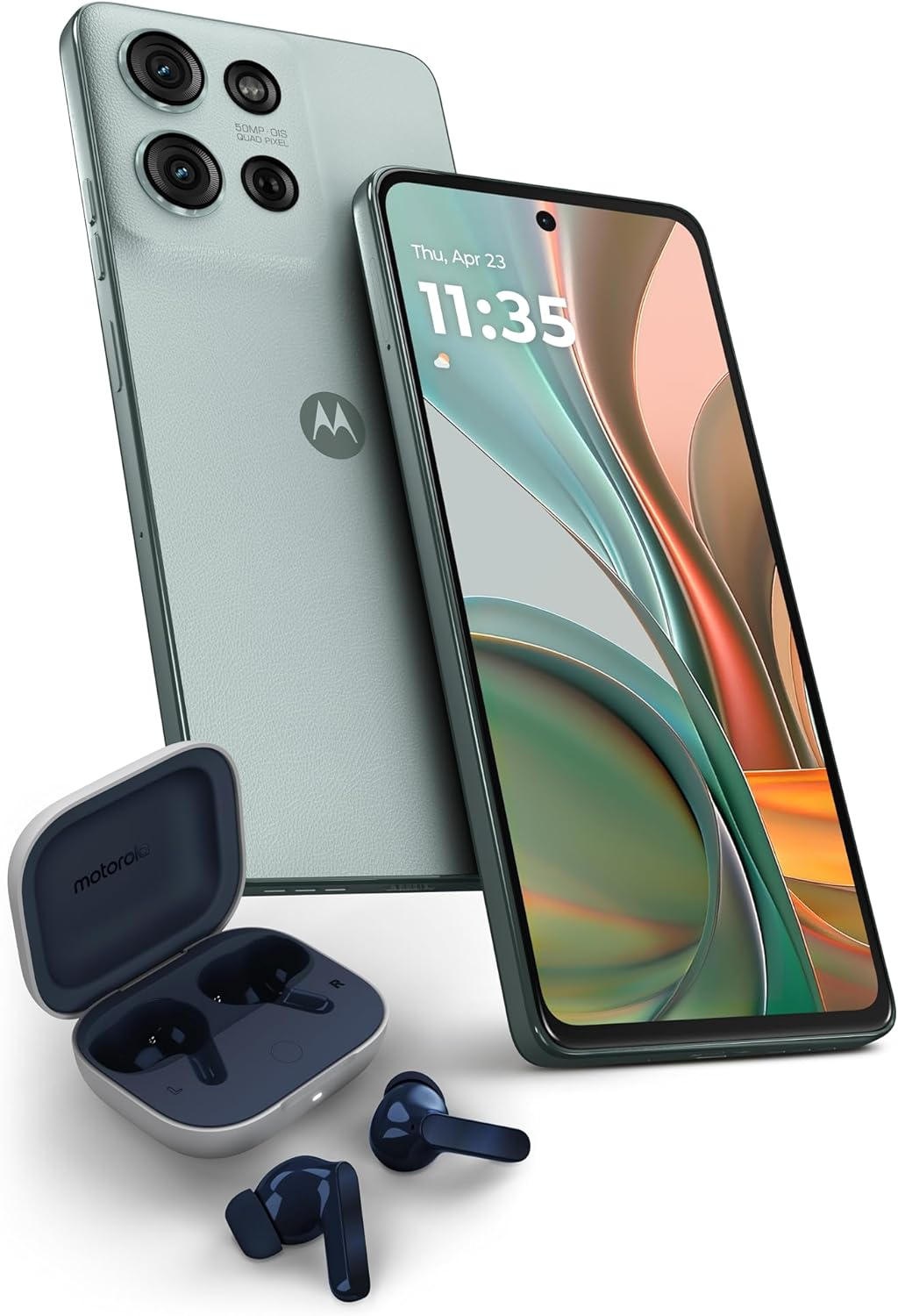 Motorola G75 5G 256GB Green with Buds image number 5