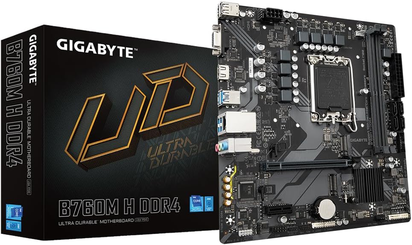 Gigabyte B760M H DDR4 Intel LGA 1700 M-Atx Motherboard image number 2