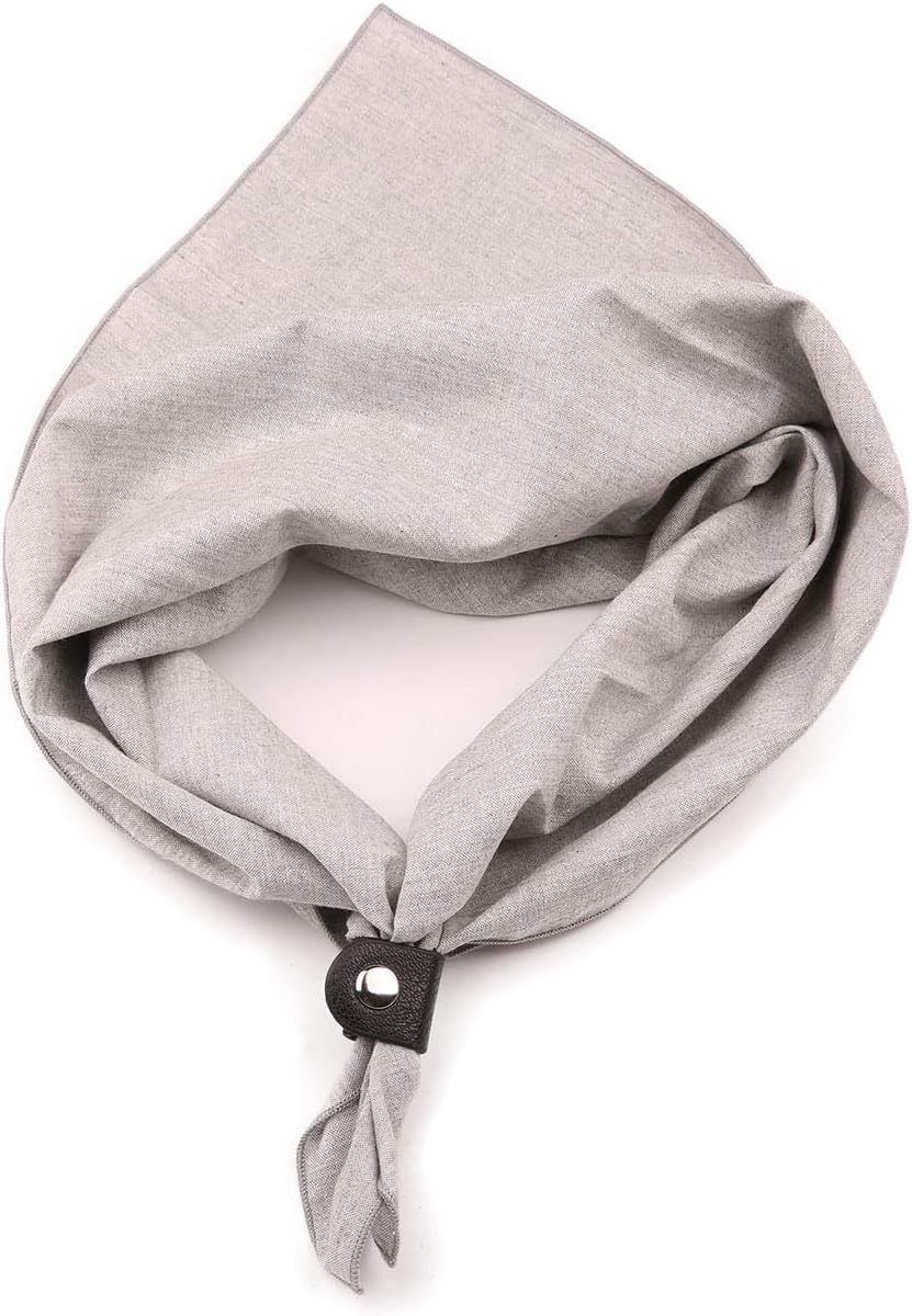 Neckerchiefs for Men, 24''&times; 24'' Multicolored Patterned Cotton Scarves with Buckle - M501 image number 3