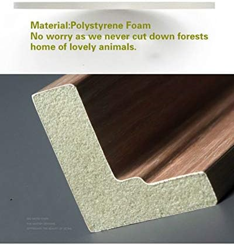 GVS-ART DIY Floating Frame for 40.7X50.8Cm/16X20 Stretched Canvas,0.6-0.8"/1.5-2Cm Deep.Picture Art Wall D&eacute;cor,Art Canvas Brown Frame,A Frame Kit,Cut to Pieces,No Canvas Included image number 3