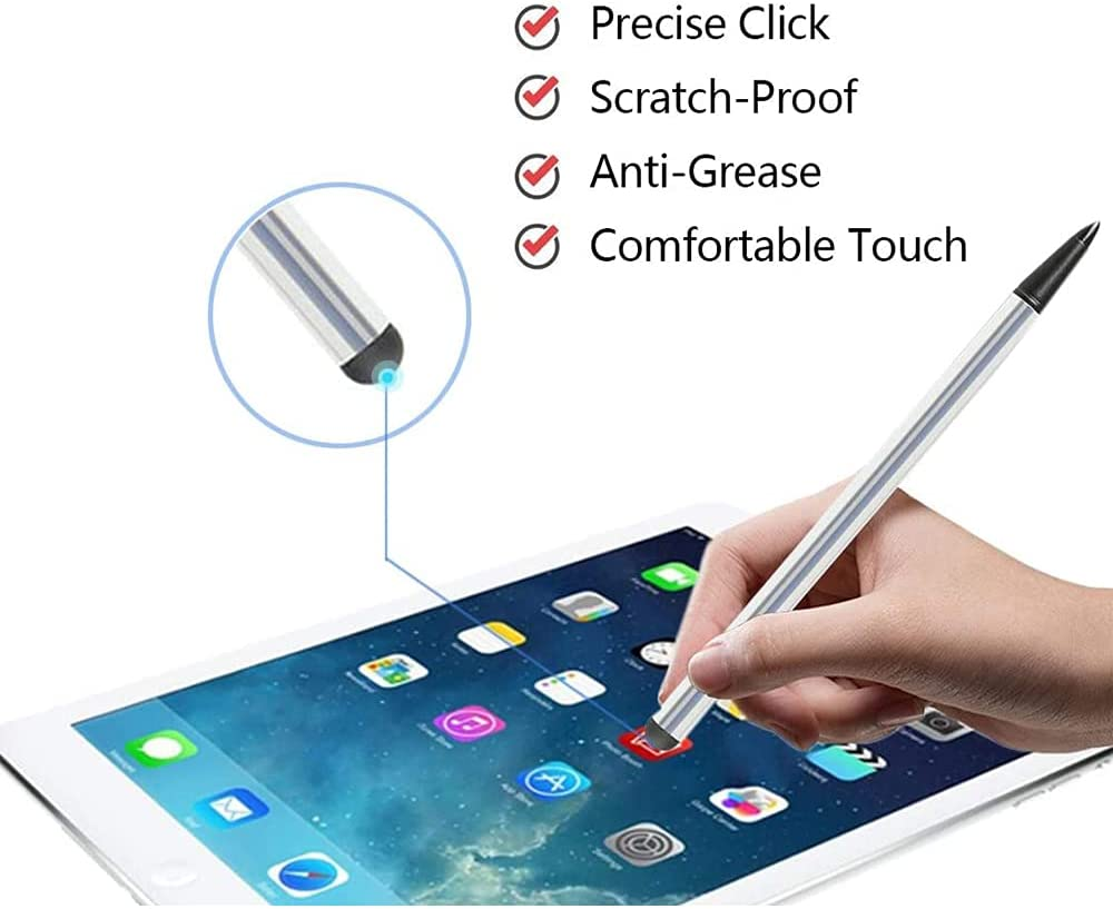 3 Pack Capacitive and Resistive Stylus Pen, Universal High Sensitive & Precision Capacitive Disc Tip Touch Screen Pen Stylus, 2 in 1 Touch Screen Pen for Iphone Ipad Samsung Tablet Phone PC & Other image number 2