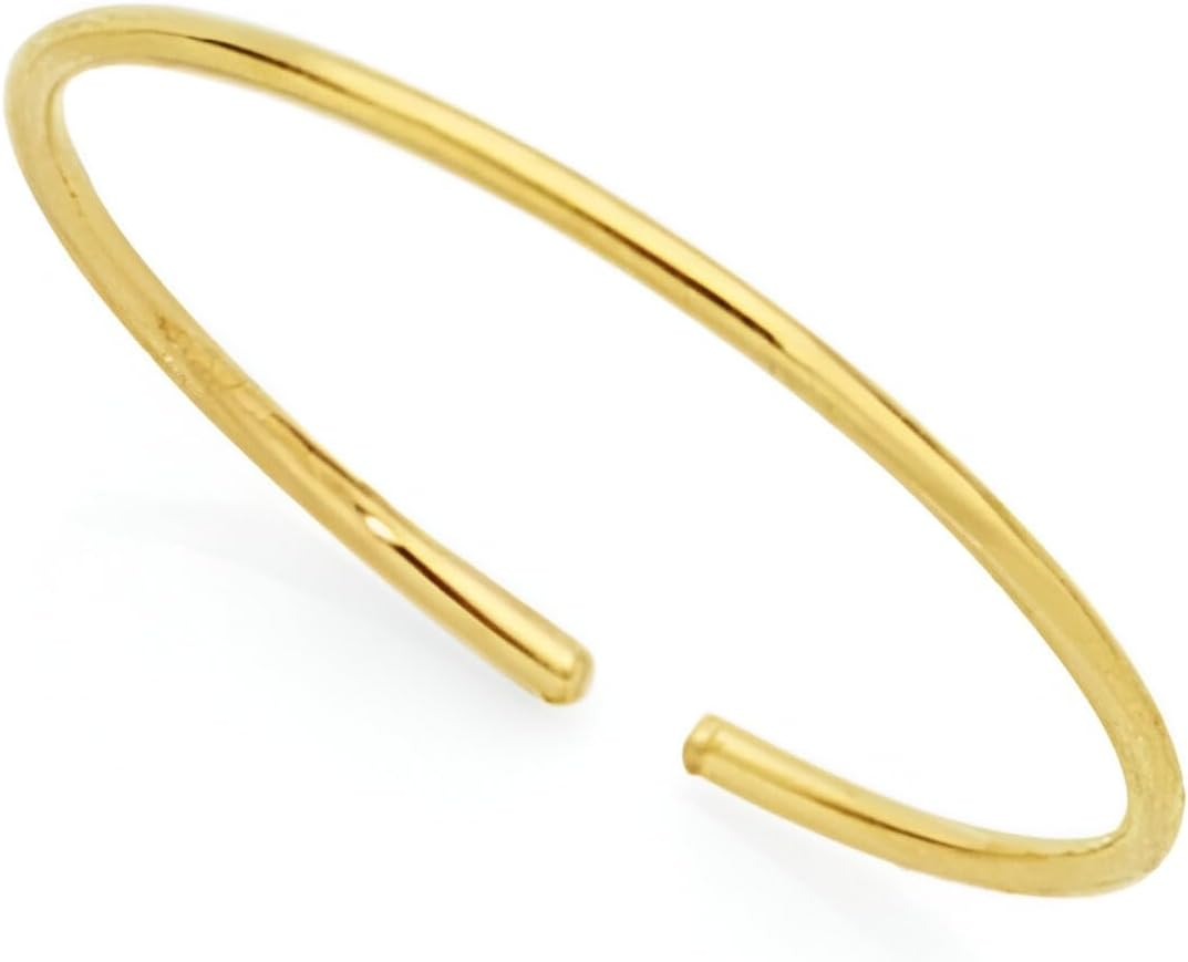 20G Stainless Steel Fake Nose Ring Hoop - Seamless Open Faux Nose Hoop - 6Mm 10Mm Diameter - Hypoallergenic and Durable