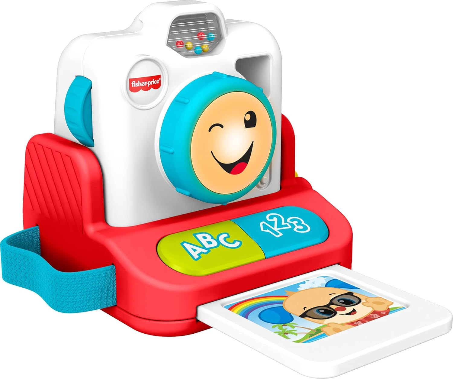 Fisher-Price Baby & Toddler Toy Laugh & Learn Click & Learn Instant Camera with Music & Lights for Pretend Play Infants Ages 6+ Months image number 3