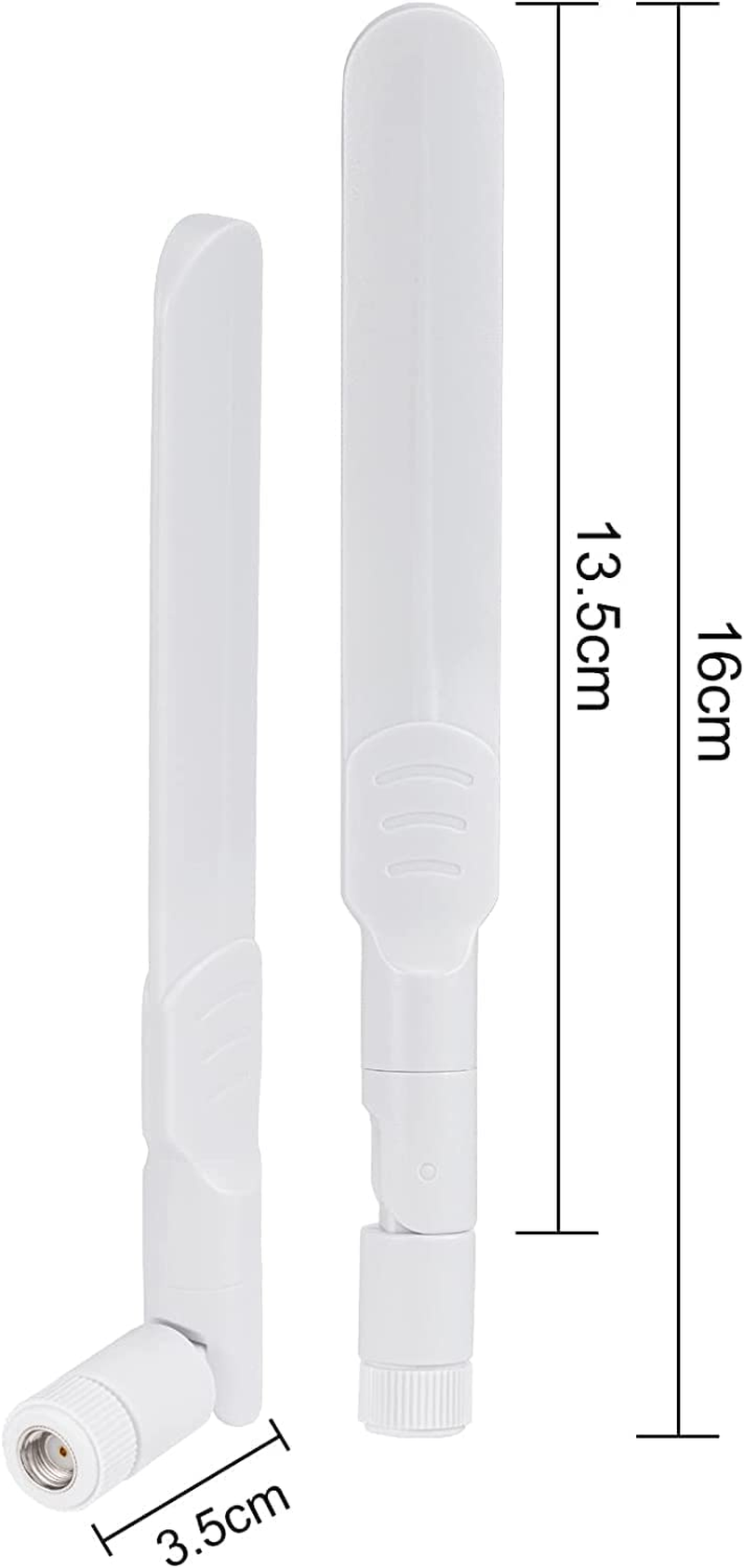 Bingfu Dual Band Wifi 2.4Ghz 5Ghz 5.8Ghz 8Dbi MIMO RP-SMA Male Antenna White (2-Pack) for Wifi Router Wireless Network Card USB Adapter Security IP Camera Video Surveillance Monitor image number 6