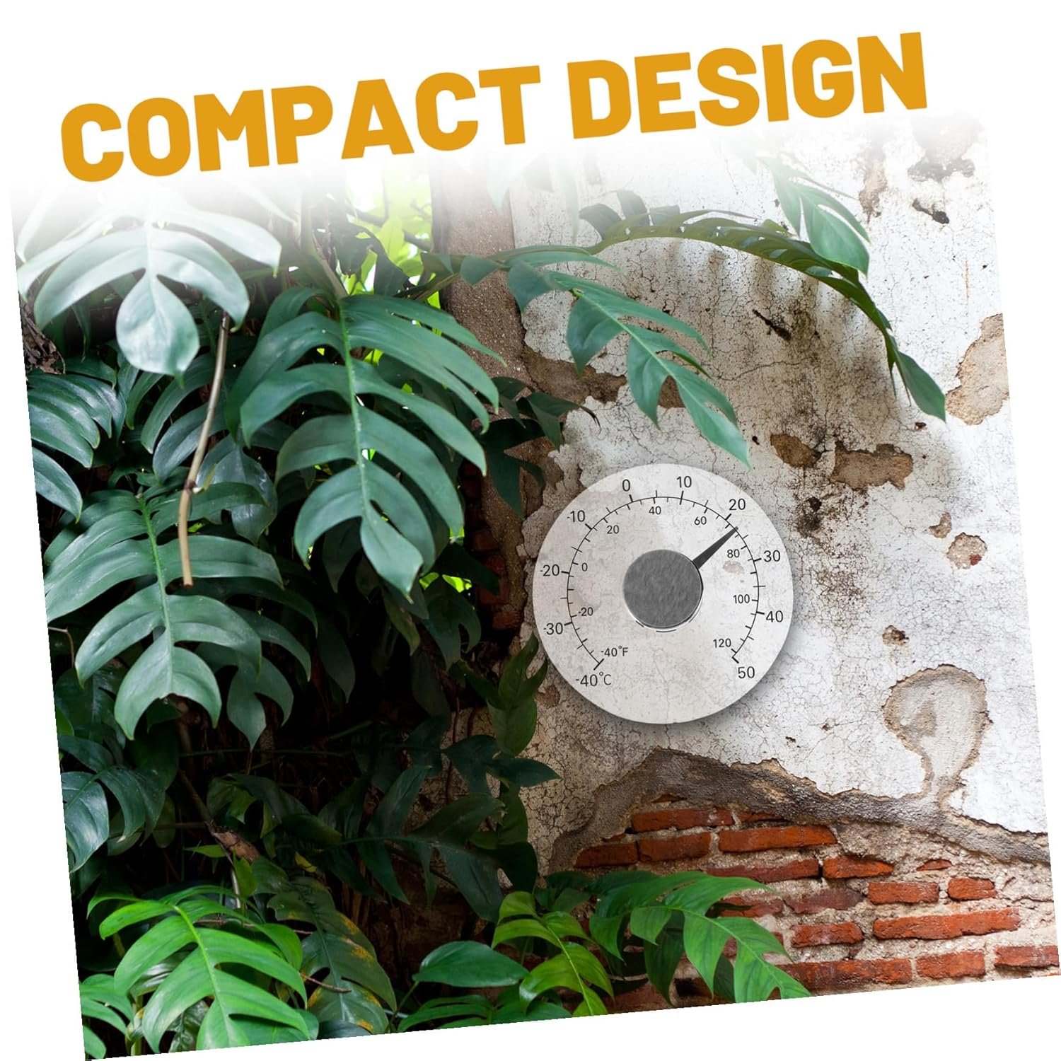 Generic Accurate Thermometer Outdoor Thermometer for Windows Doors Adhesive Mount Waterproof Temperature Gauge for Home Garden Greenhouse image number 2